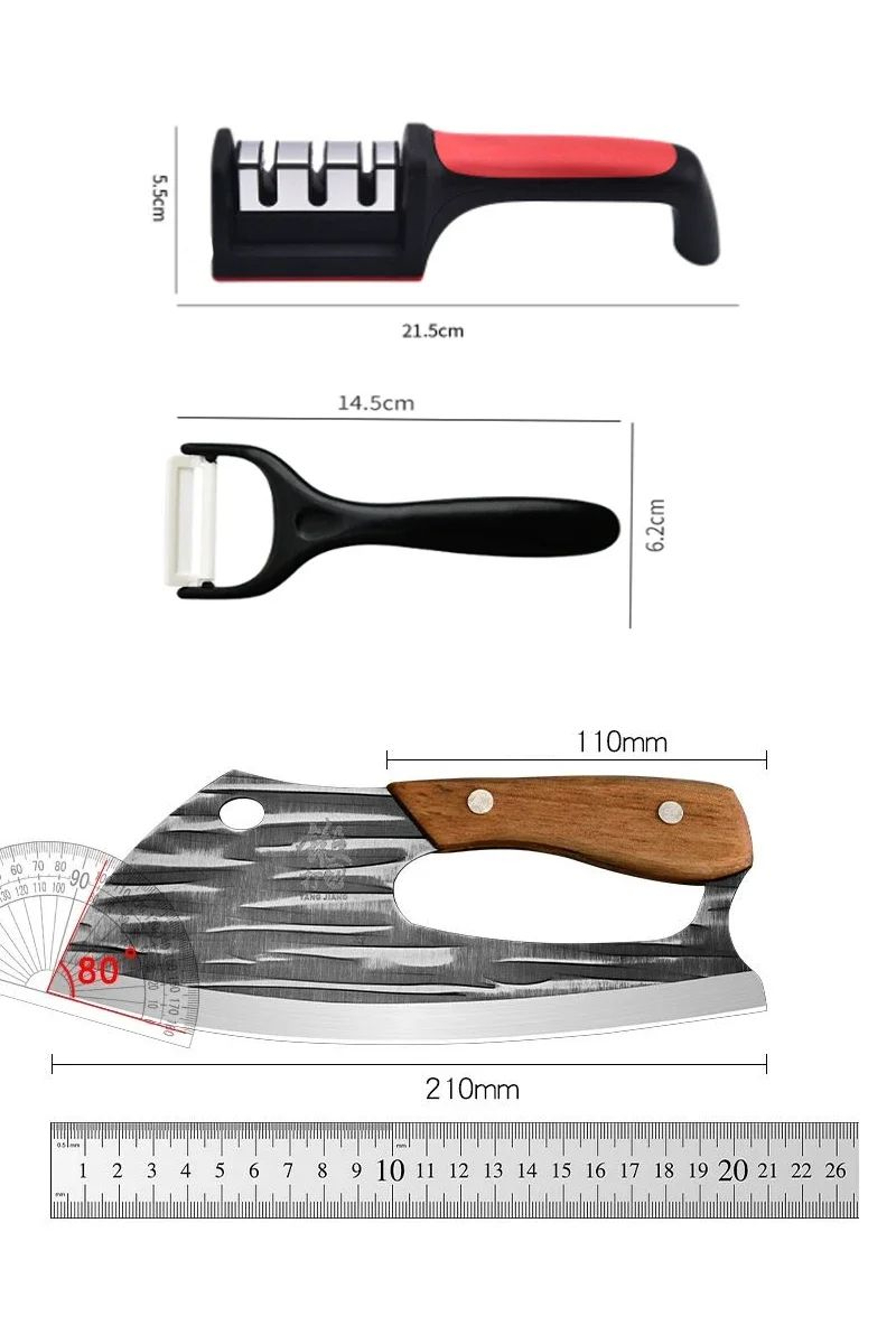 EffortSaving Stainless Steel Chef Knife  HandForged Boning  Vegetable Chopper 5