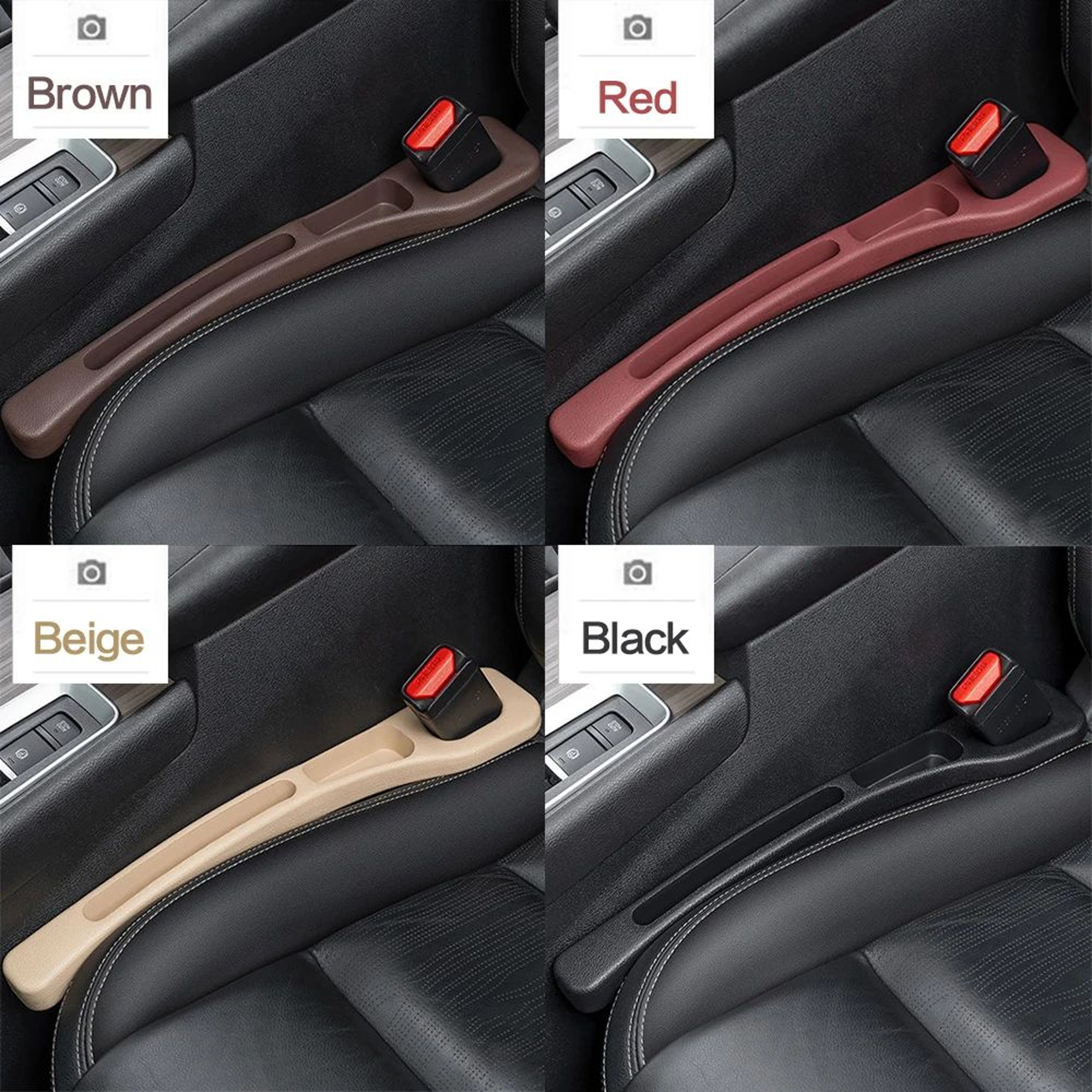 GapGuard Car Seat Gap Filler  Interior Crevice Organizer For Seats 2Piece Set 1