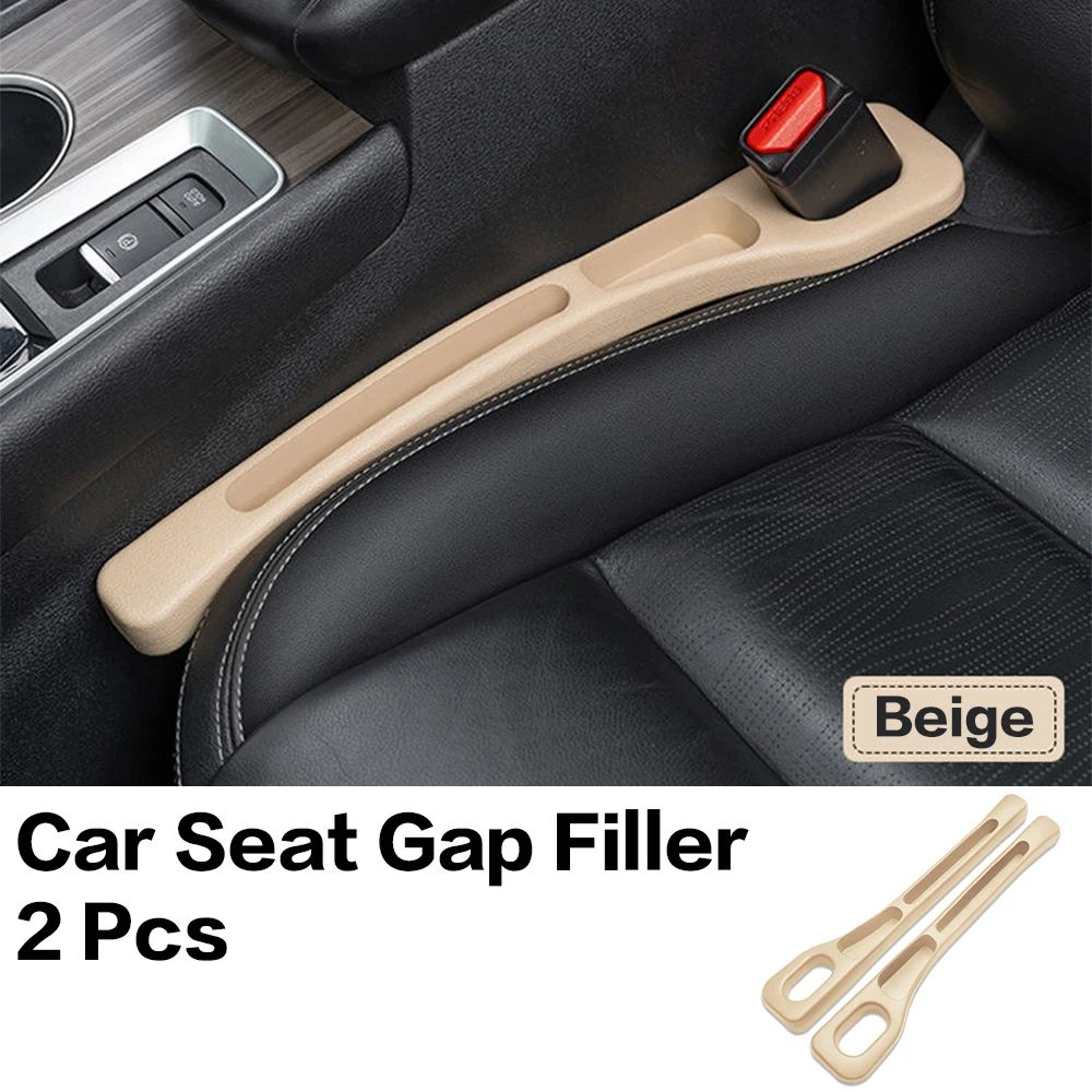 GapGuard Car Seat Gap Filler  Interior Crevice Organizer For Seats 2Piece Set 5