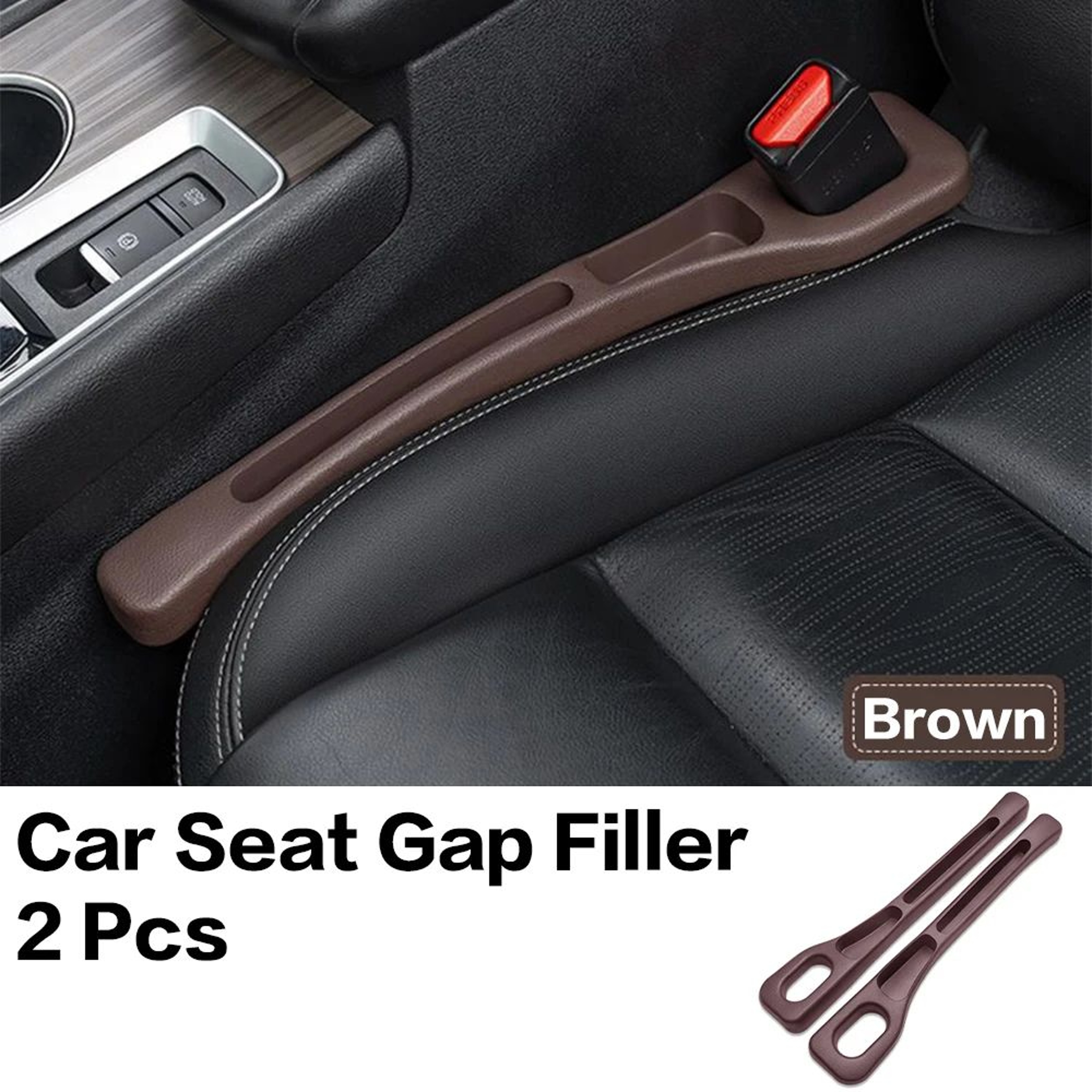 GapGuard Car Seat Gap Filler  Interior Crevice Organizer For Seats 2Piece Set 7