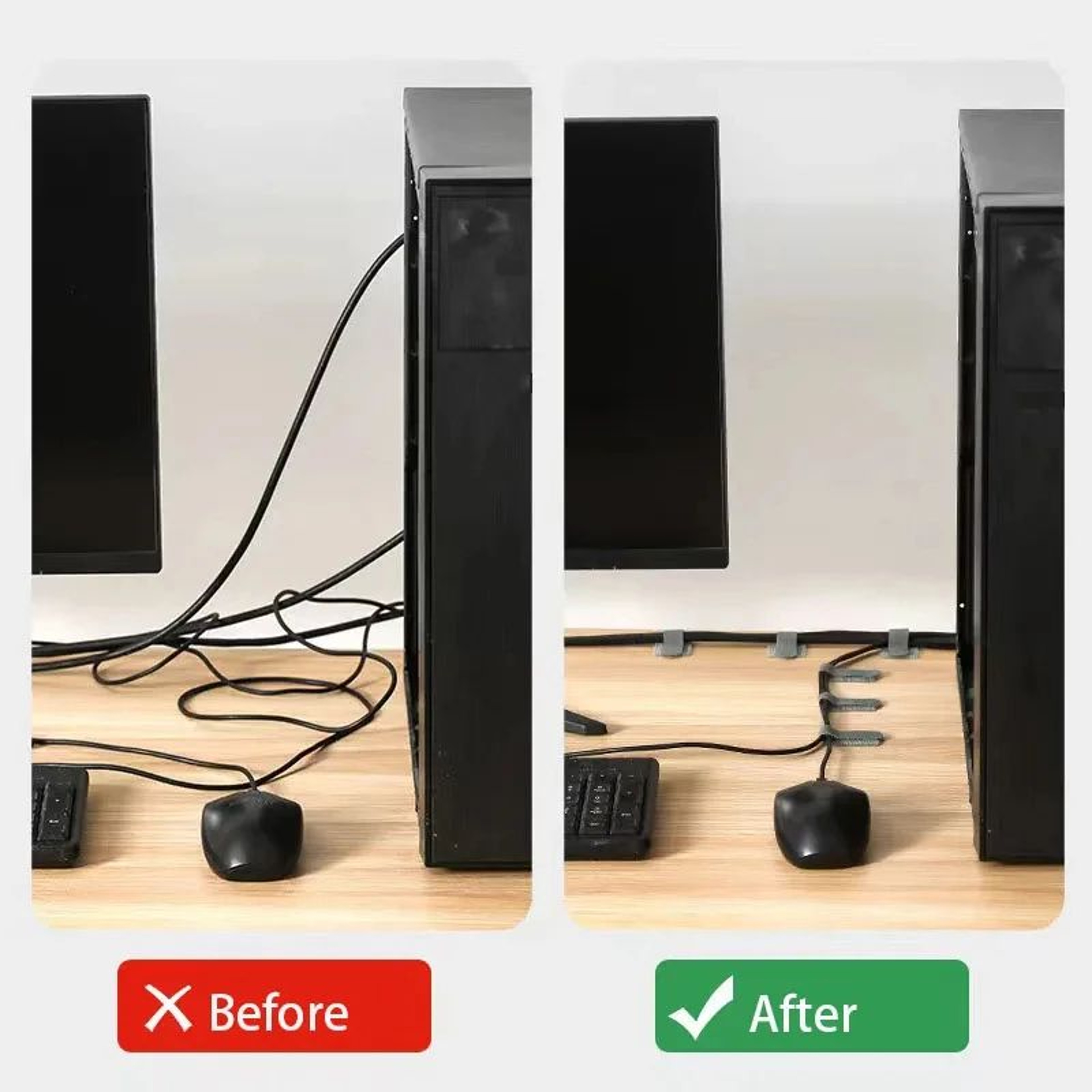 Reusable Cable Ties With Adhesive  Adjustable Cord Organizer Straps For Desk  Home 2