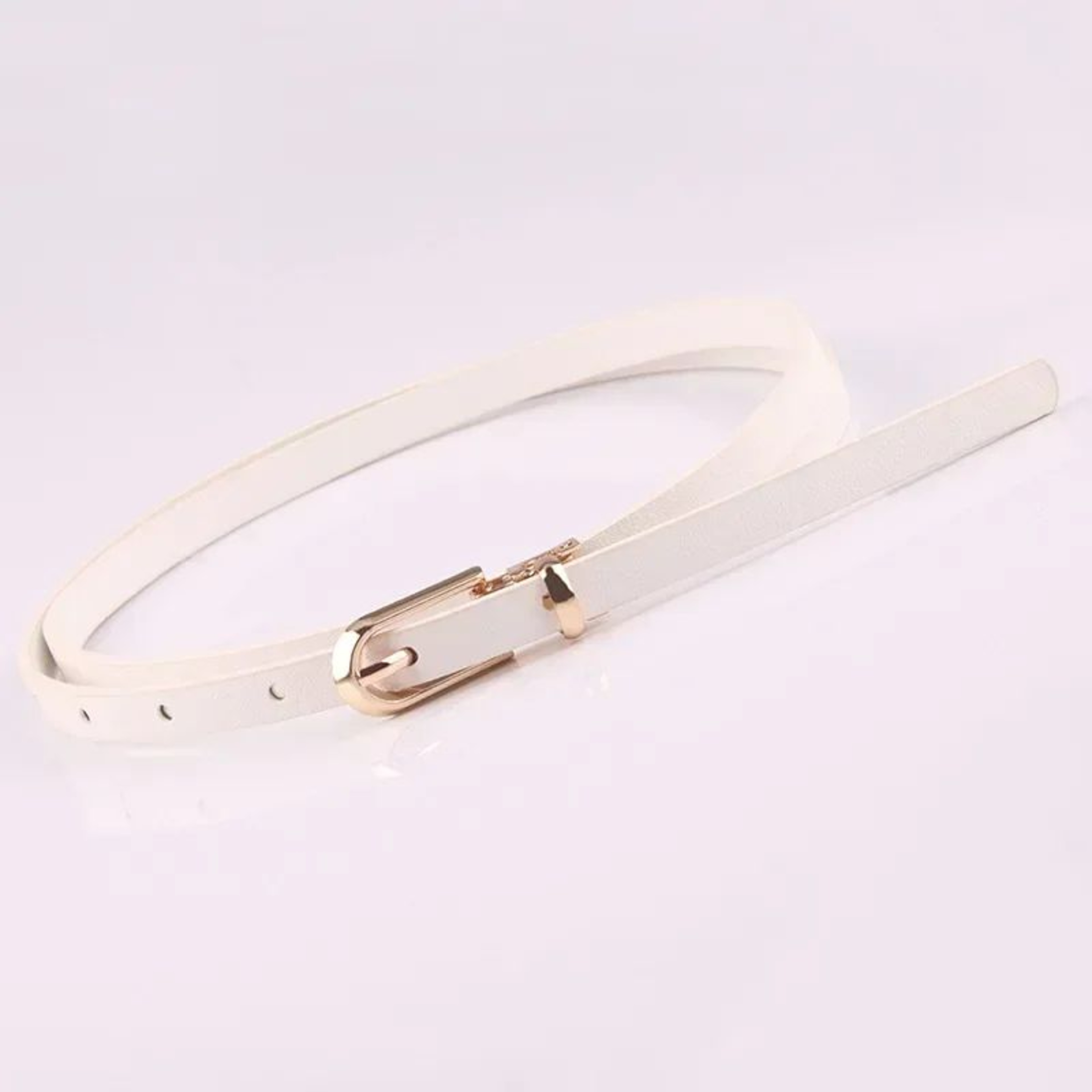 PearlGrace Elastic Waist Belt For Women  Luxury Double Pearl Dress Belt In PU Leather 13