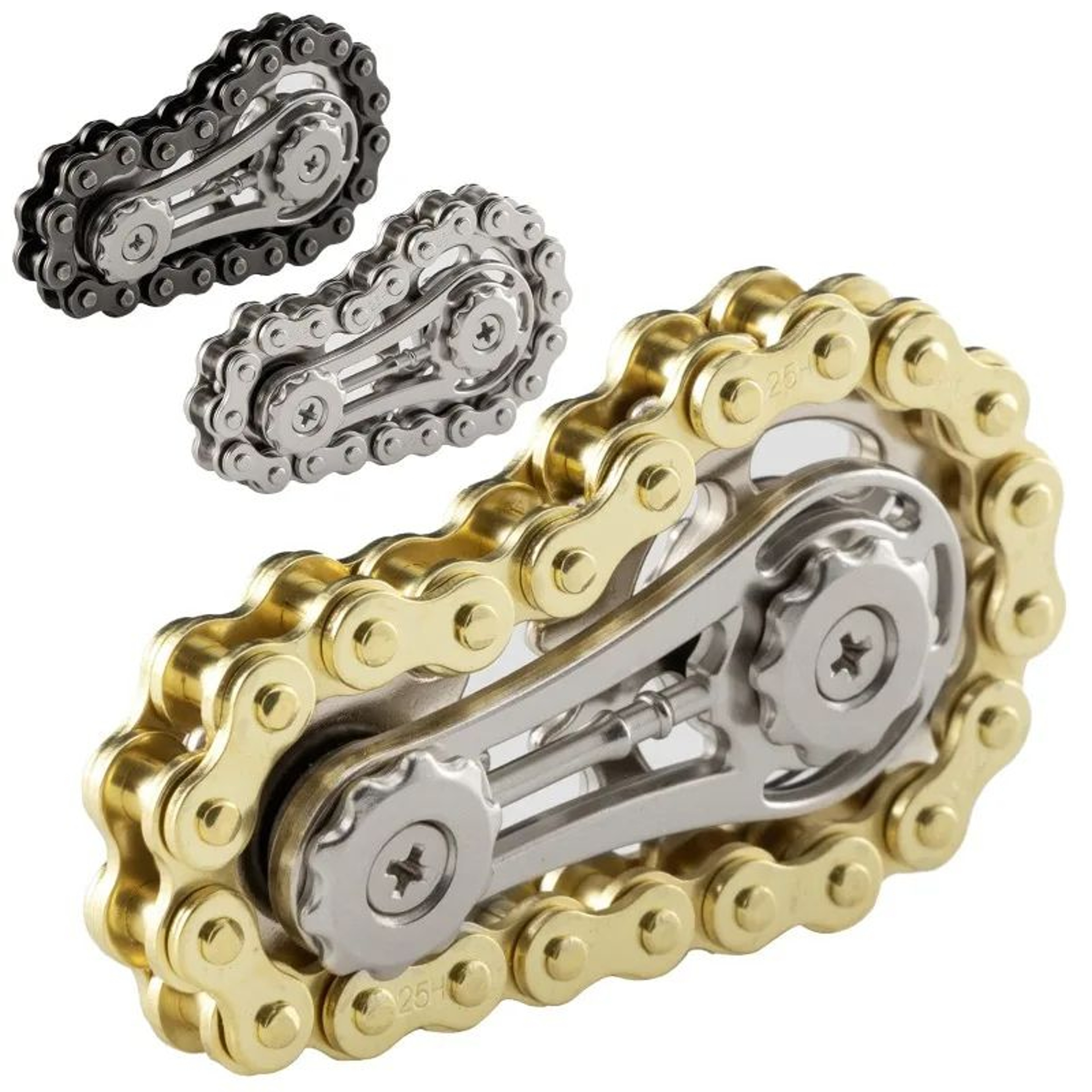 Metal Bike Gear Fidget Toy  Chain Sprocket Anxiety Relief Toy For Focus  Sensory Play 3