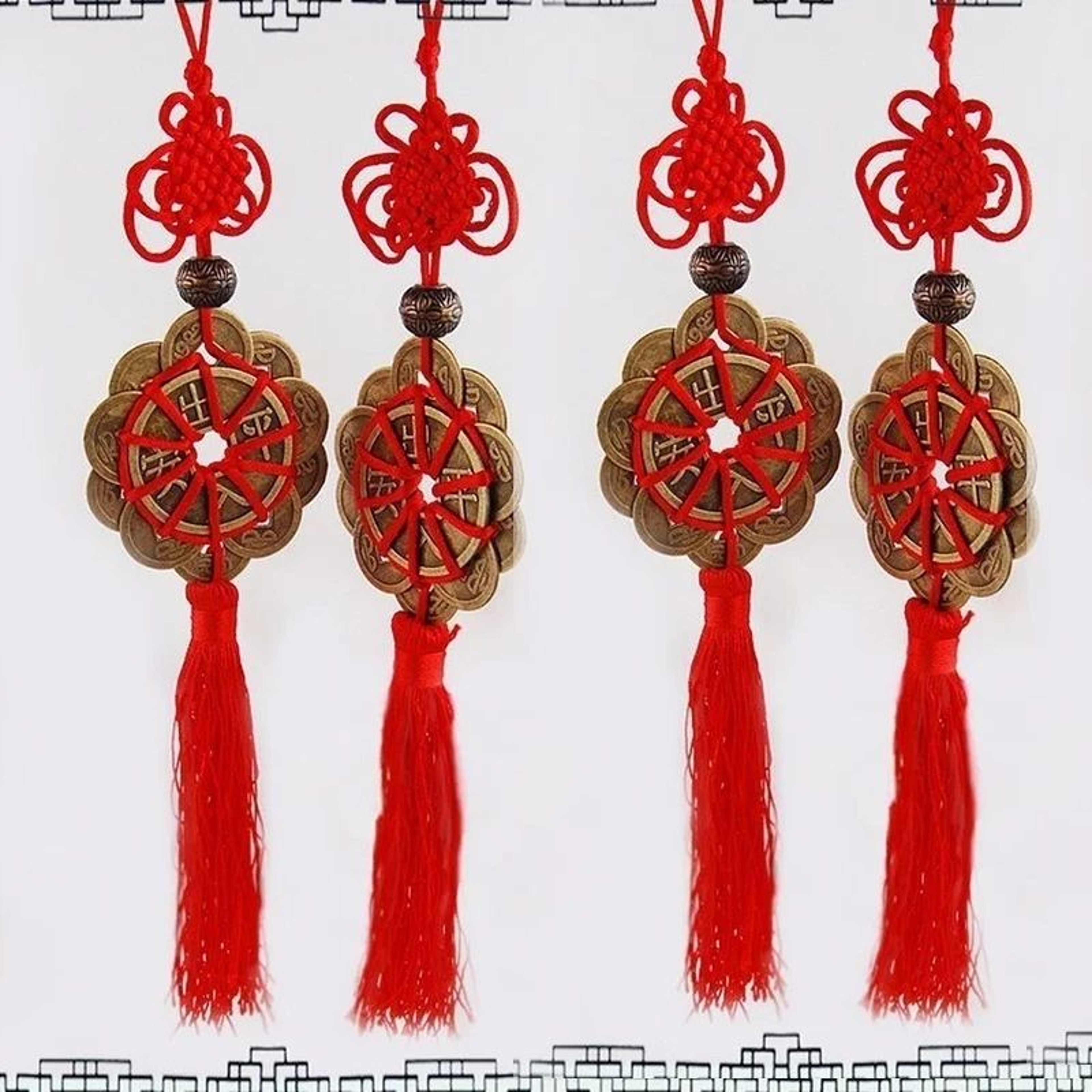 Ancient Chinese Feng Shui Coins Charm  Lucky Prosperity Wall Hanging Decor 3