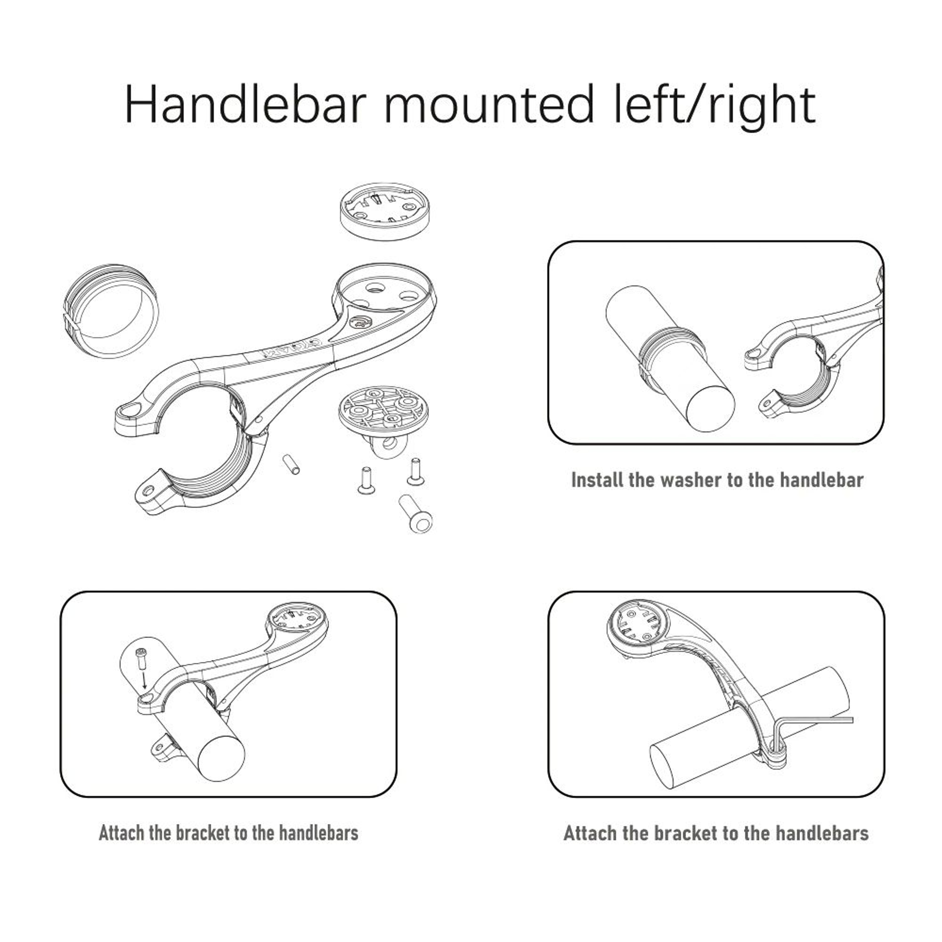 CYCLAMI S2 Bike Computer Mount With Headlight Bracket For Garmin  GPS Devices 2