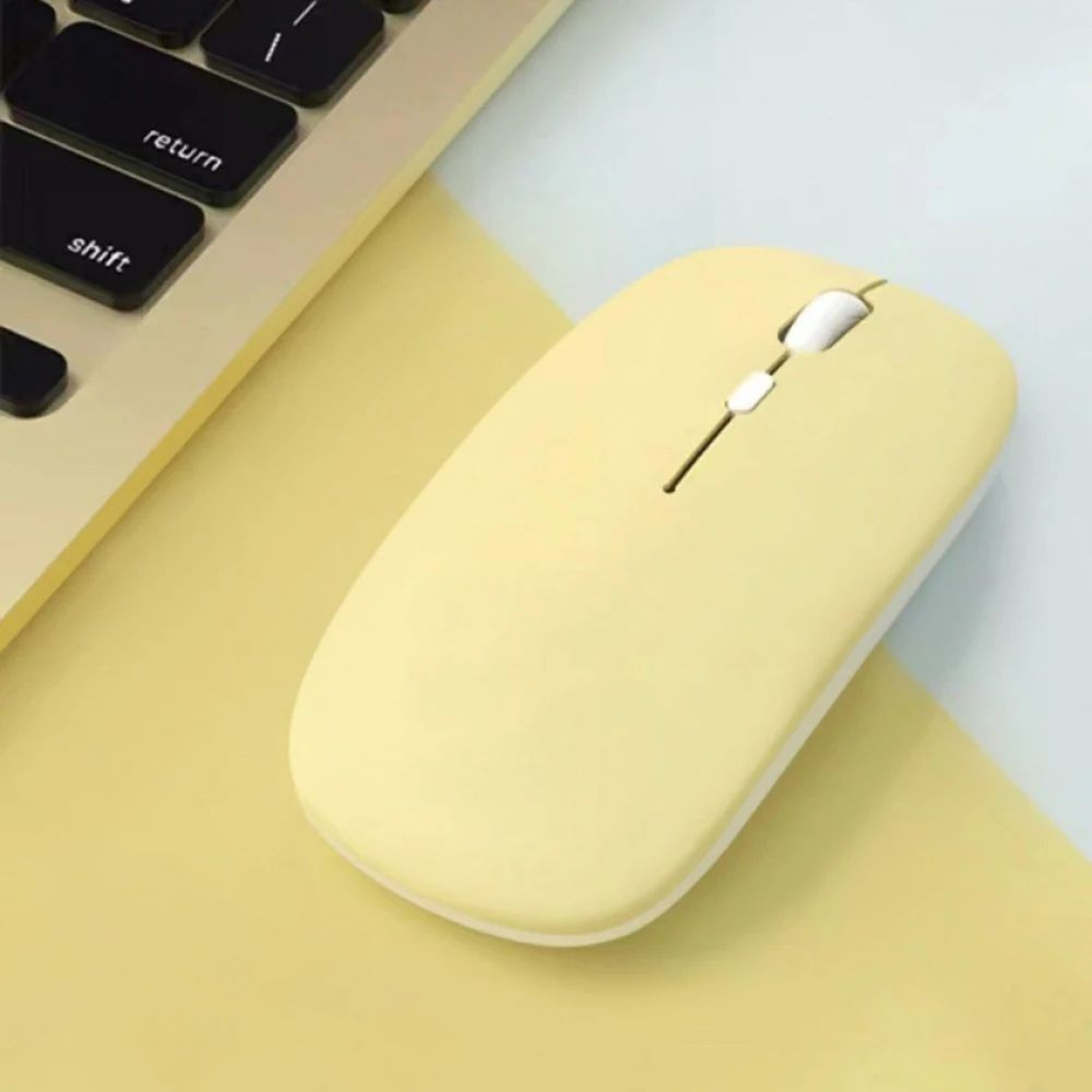 Silent Bluetooth Wireless Mouse  Slim Rechargeable Wireless Mouse For Laptop IPad  Tablet 9