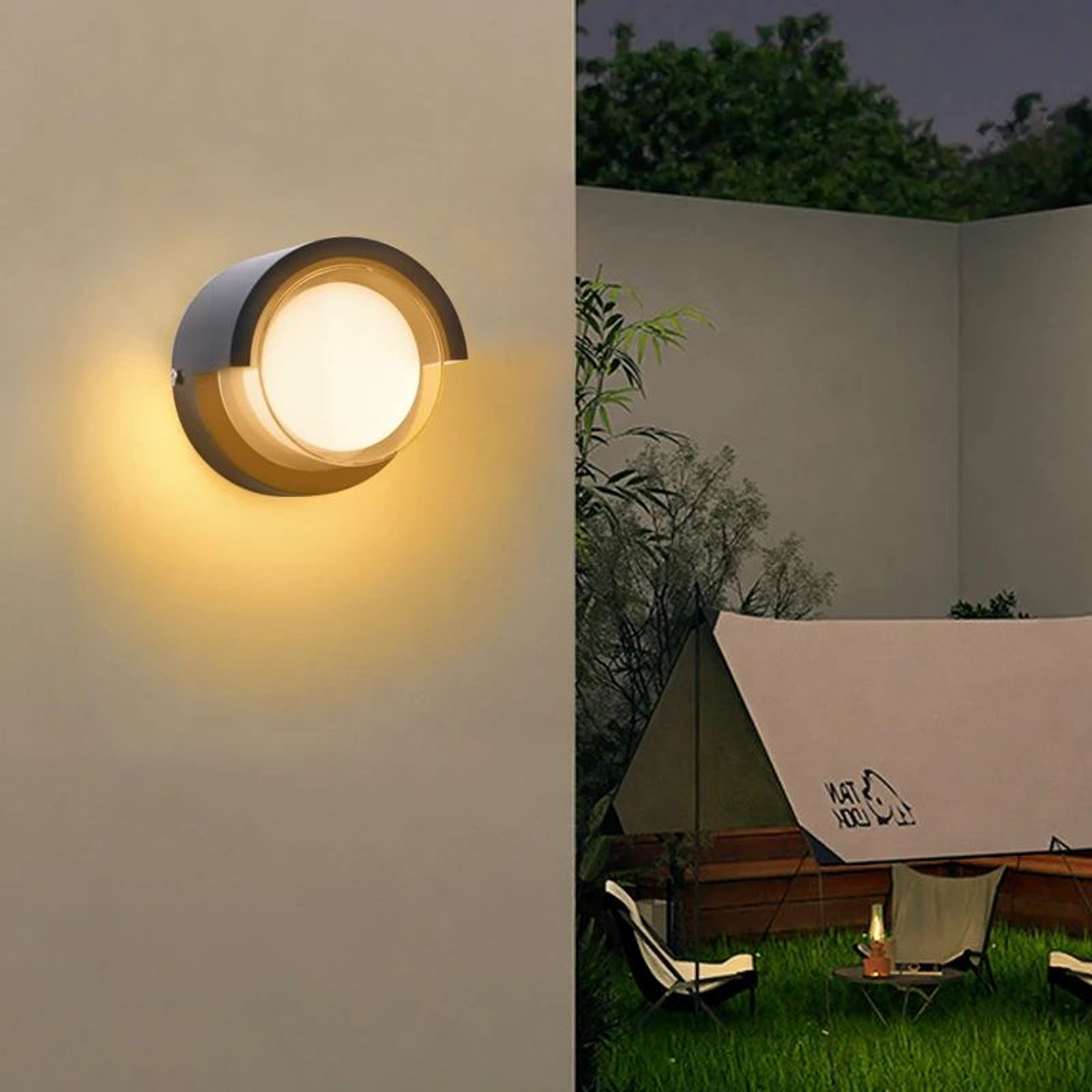 LumiNest 5W Waterproof Outdoor LED Wall Light  Modern IP65 Porch  Garden Lamp 2