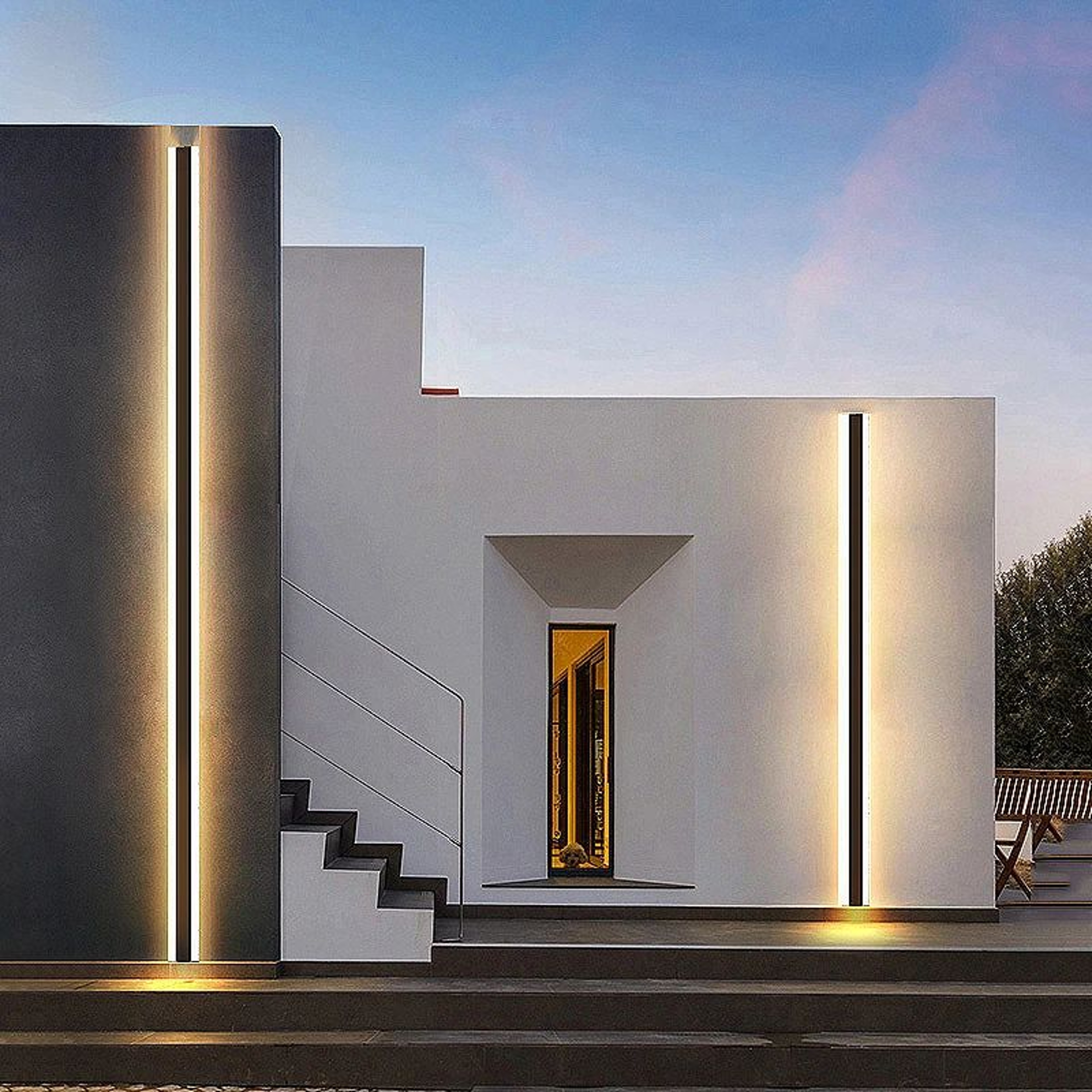 LumiLine IP65 Long Strip LED Outdoor Wall Light  Modern Waterproof Aluminum Sconce 2