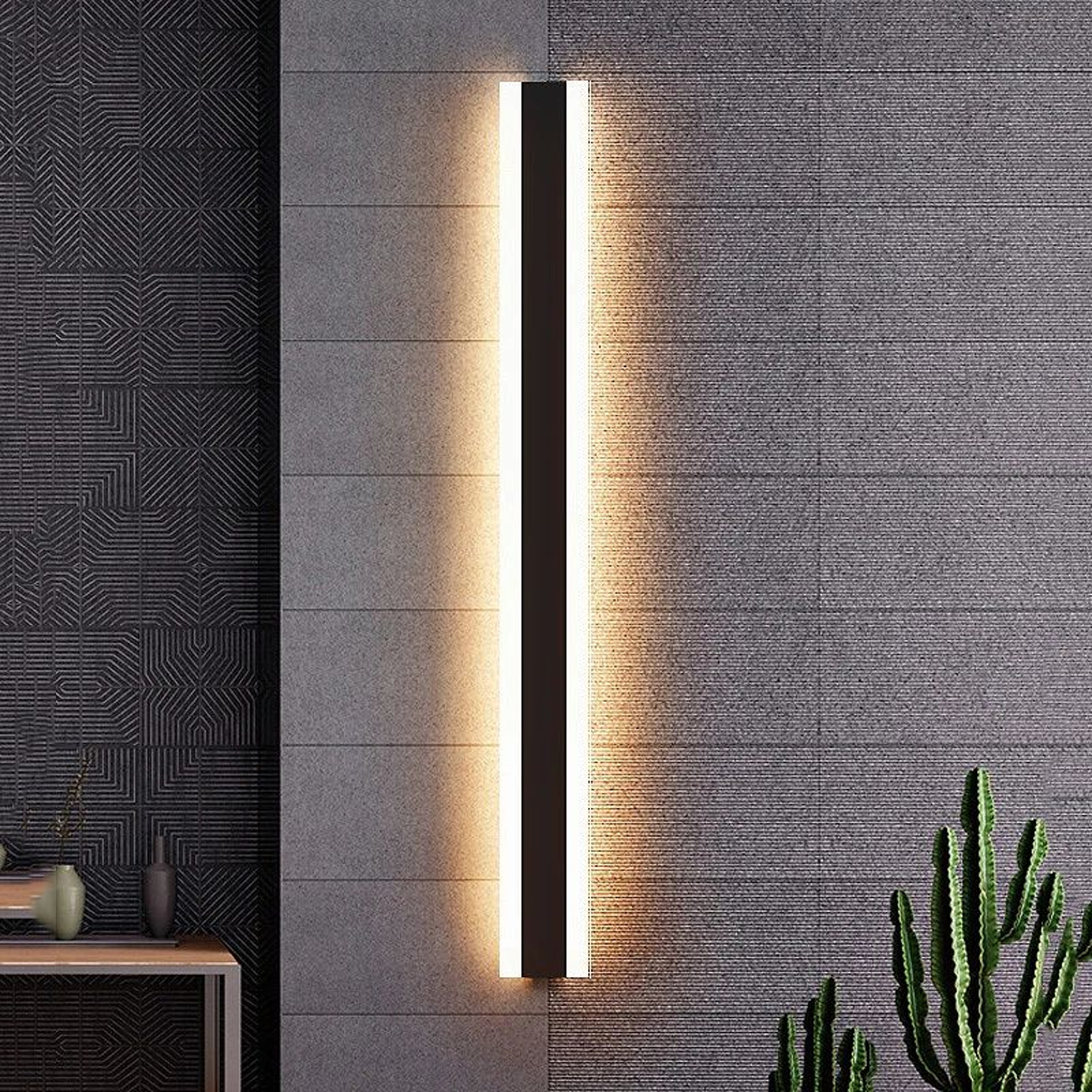 LumiLine IP65 Long Strip LED Outdoor Wall Light  Modern Waterproof Aluminum Sconce 4
