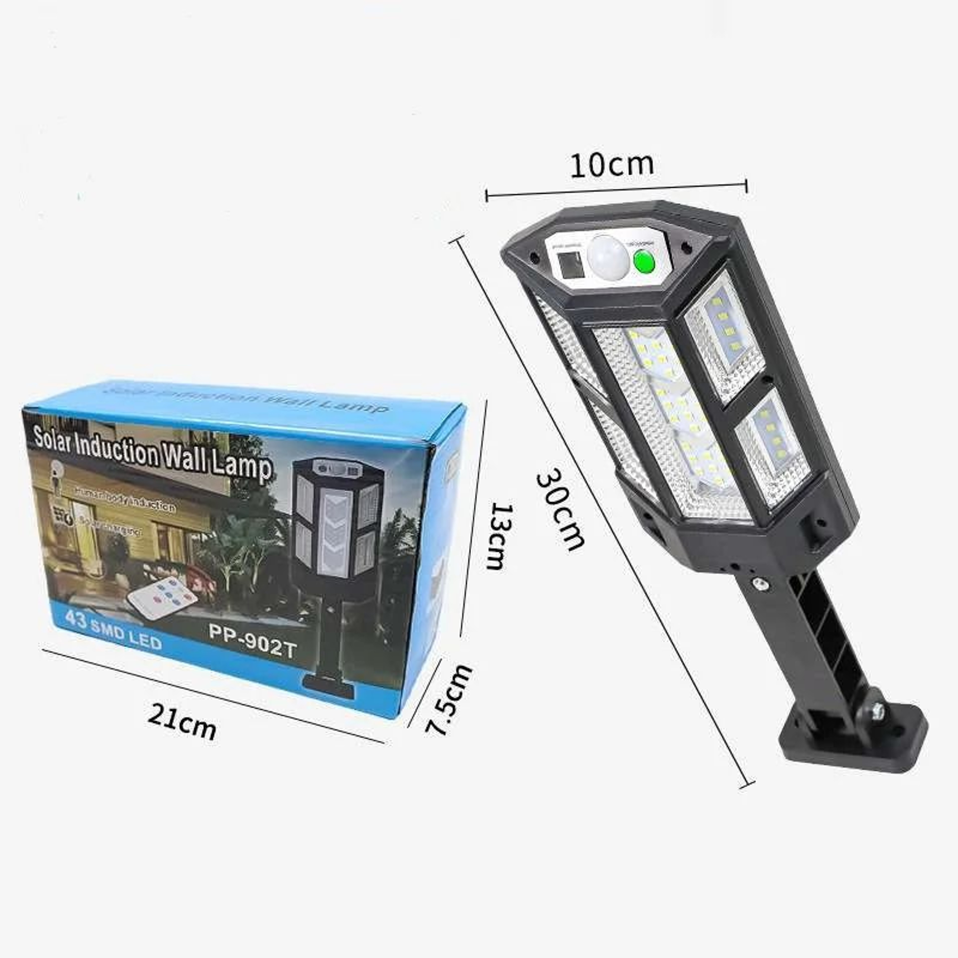 SolarGuard 43 LED Motion Sensor Outdoor Light  Waterproof Solar Wall Lamp 60000LM 7