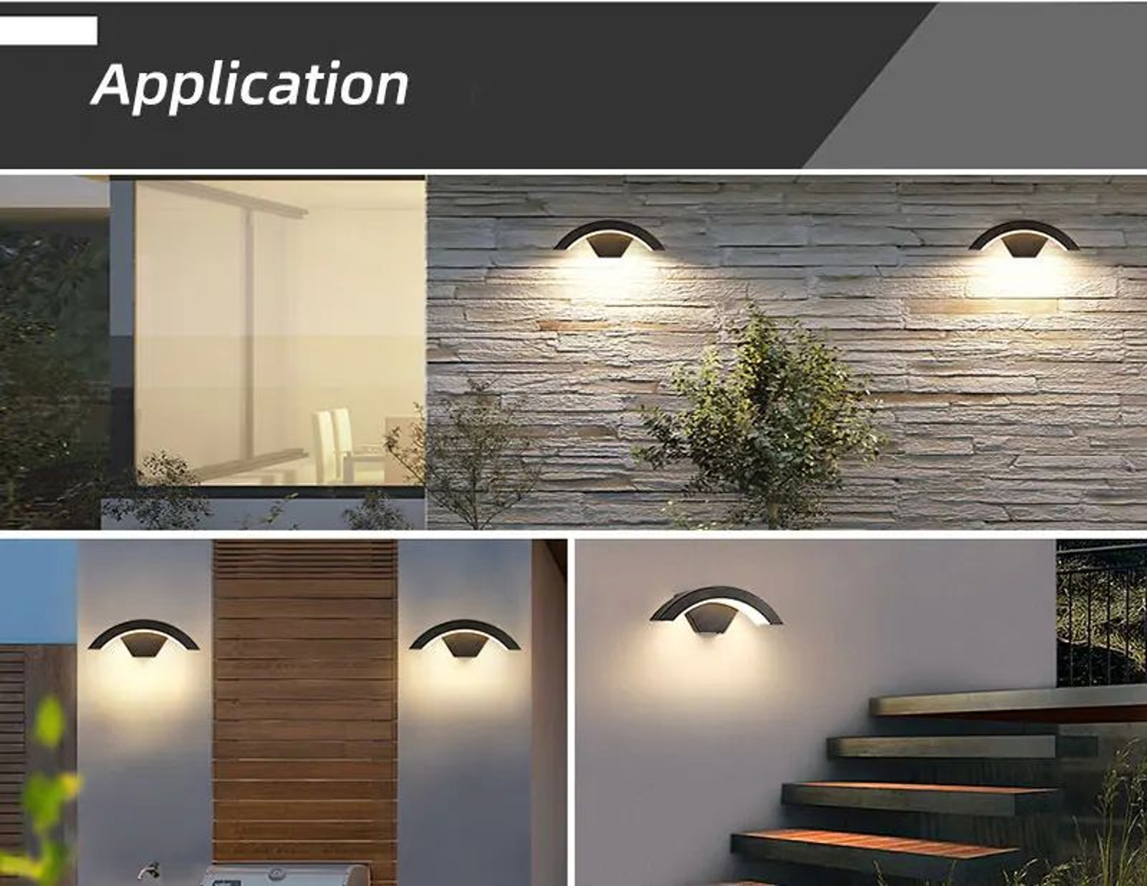 Smart IP65 Outdoor LED Wall Light With Motion Sensor  Waterproof Security Sconce For Garden Porch   1