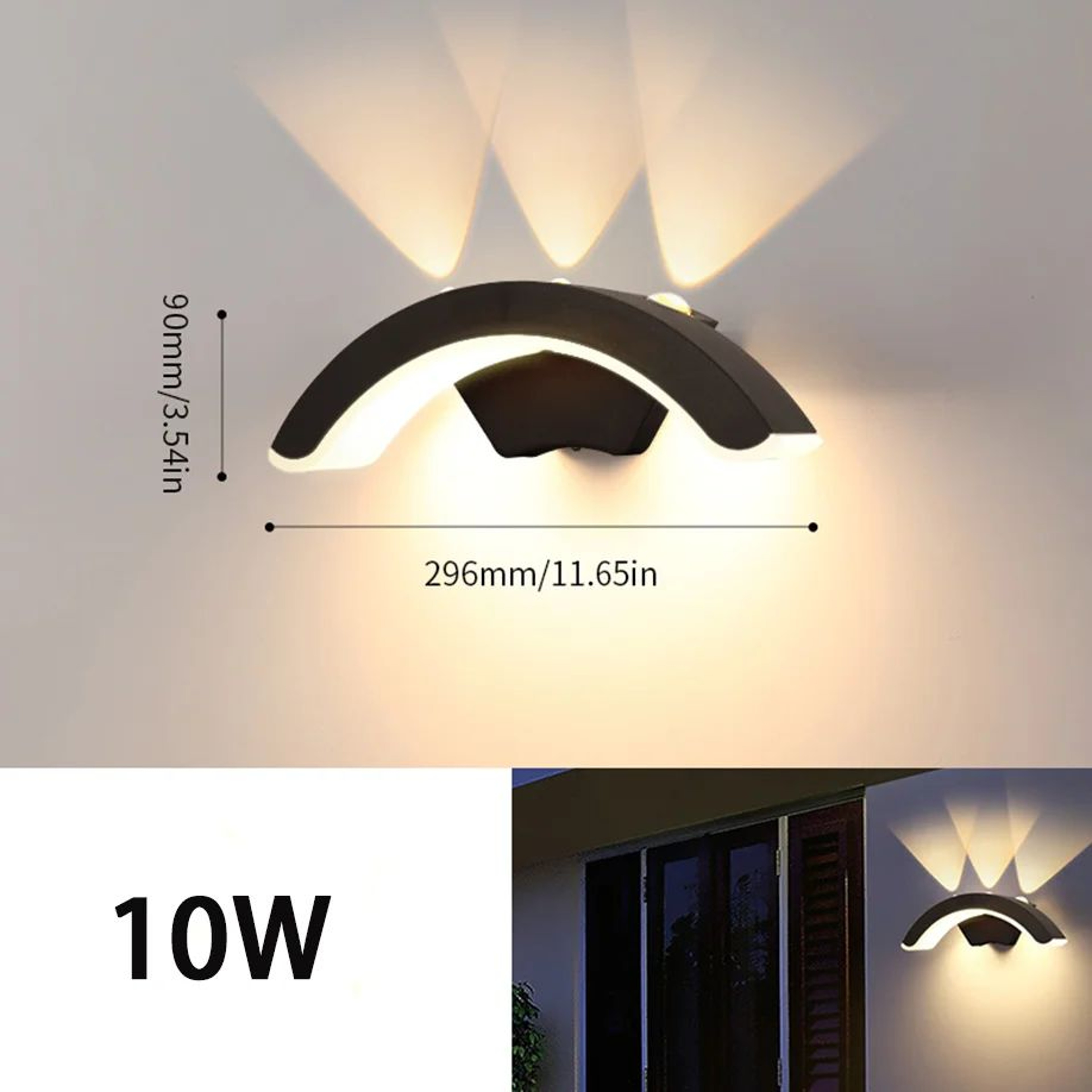 Modern IP66 Waterproof Outdoor Wall Light  Durable Porch  Garden Sconce For AllWeather Lighting 3