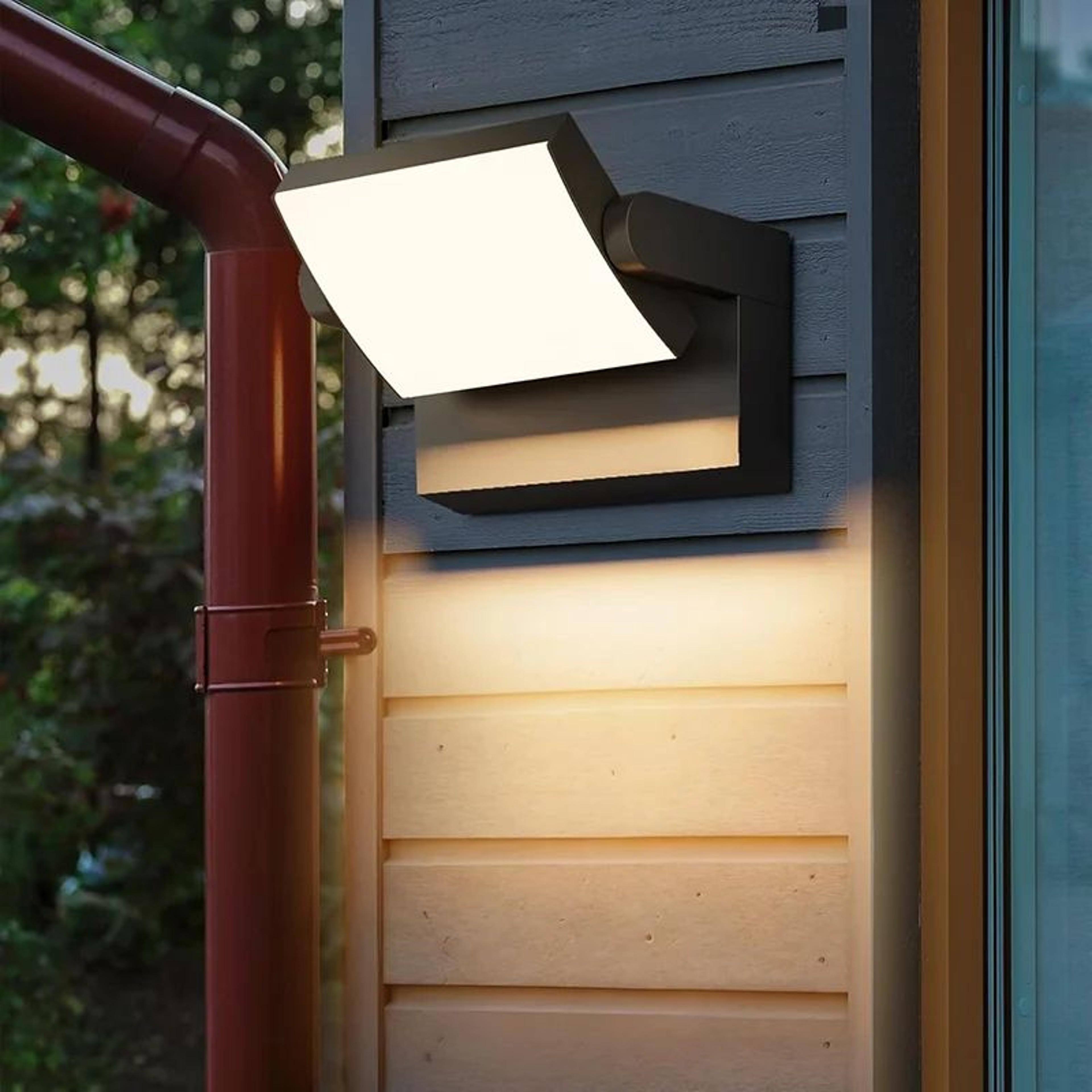 Modern IP65 Outdoor LED Wall Light With Motion Sensor  Waterproof Porch  Garden Security Lamp 0