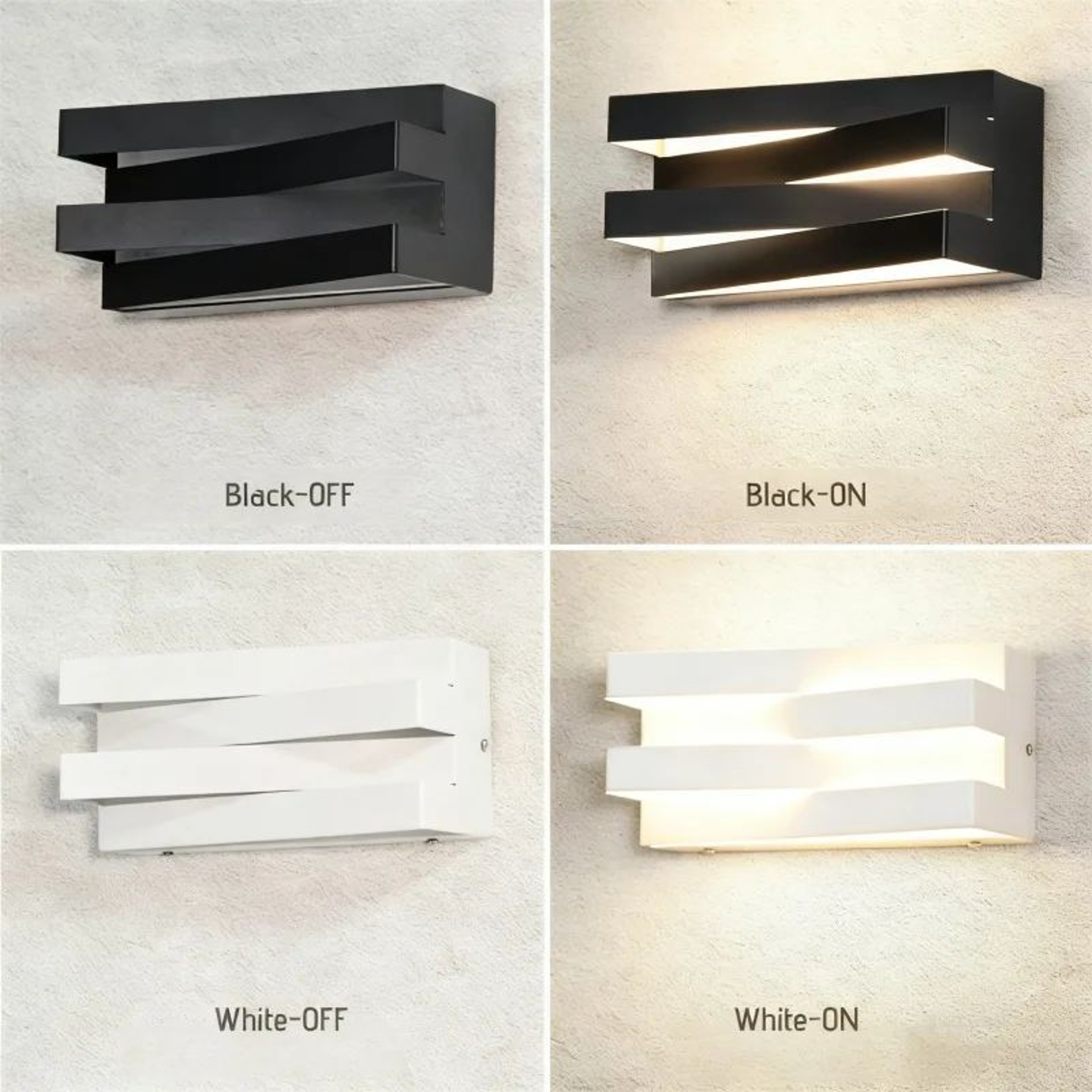 NovaSquare Modern LED Outdoor Wall Lamp  Waterproof Indoor Outdoor Sconce 4
