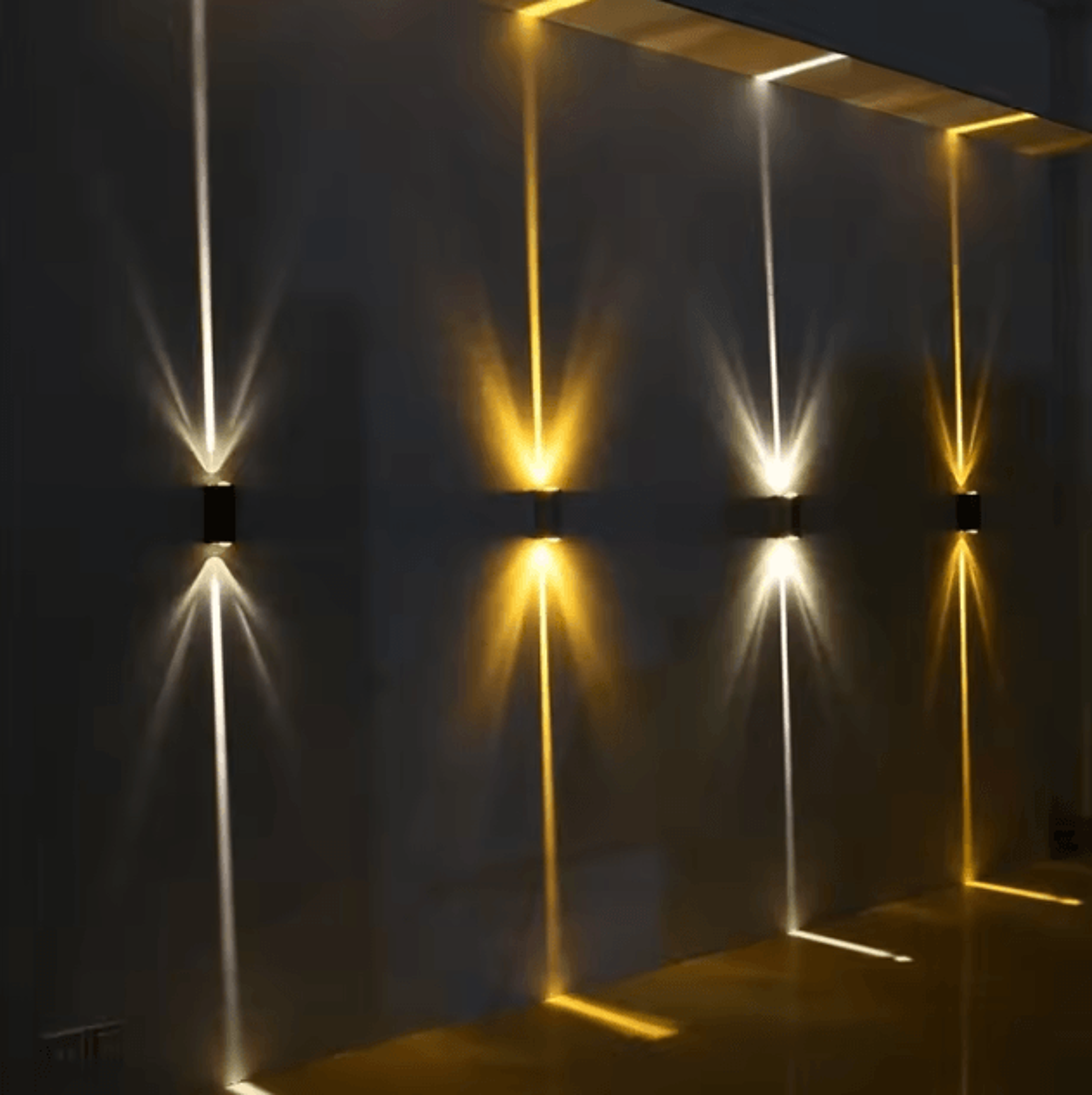 Modern Silver Aluminum Up  Down LED Wall Sconce  IP65 Waterproof 6W Outdoor Porch Light 0
