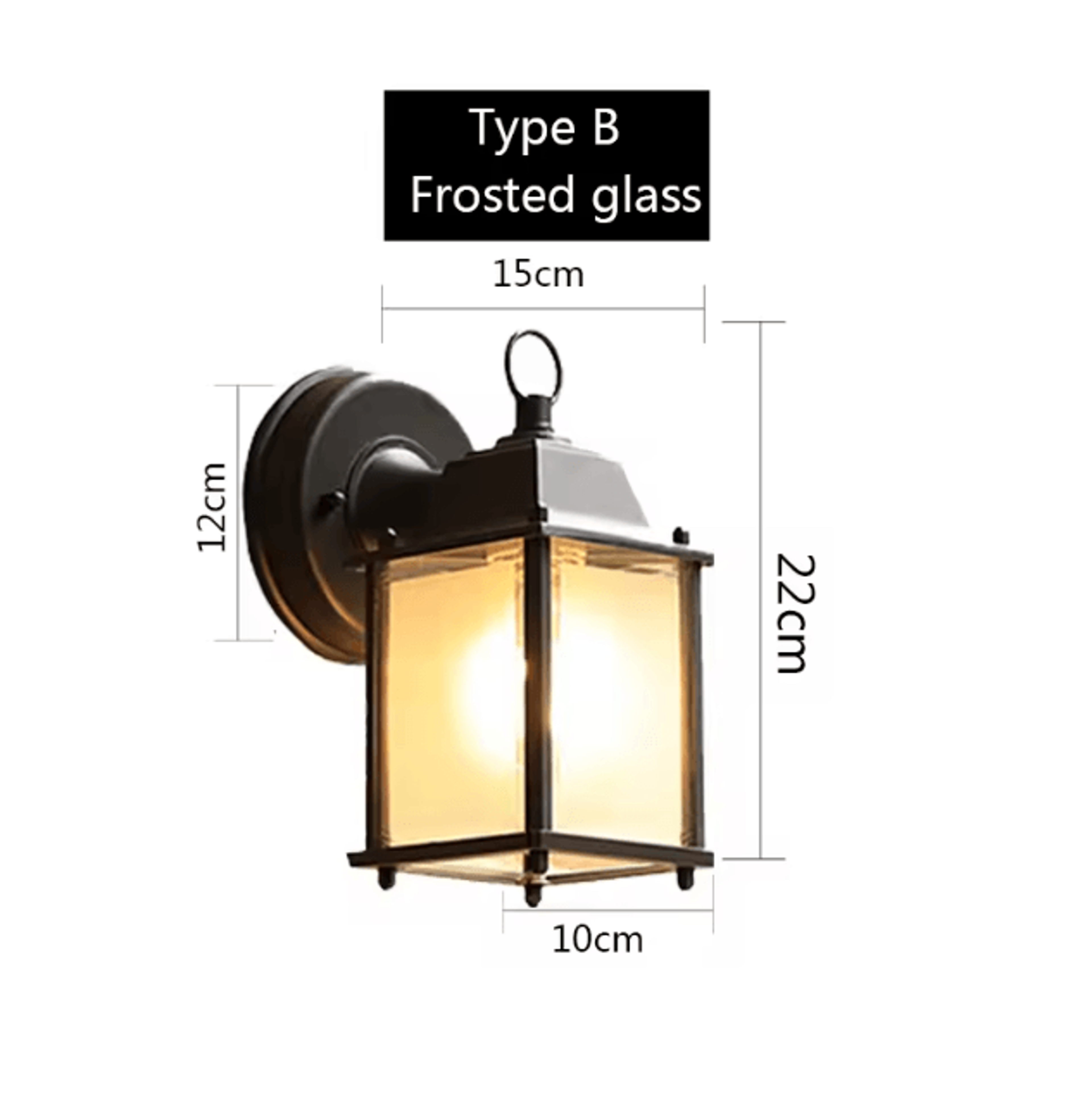 Retro Vintage Outdoor Wall Lamp  Waterproof E27 Garden  Porch Sconce 4