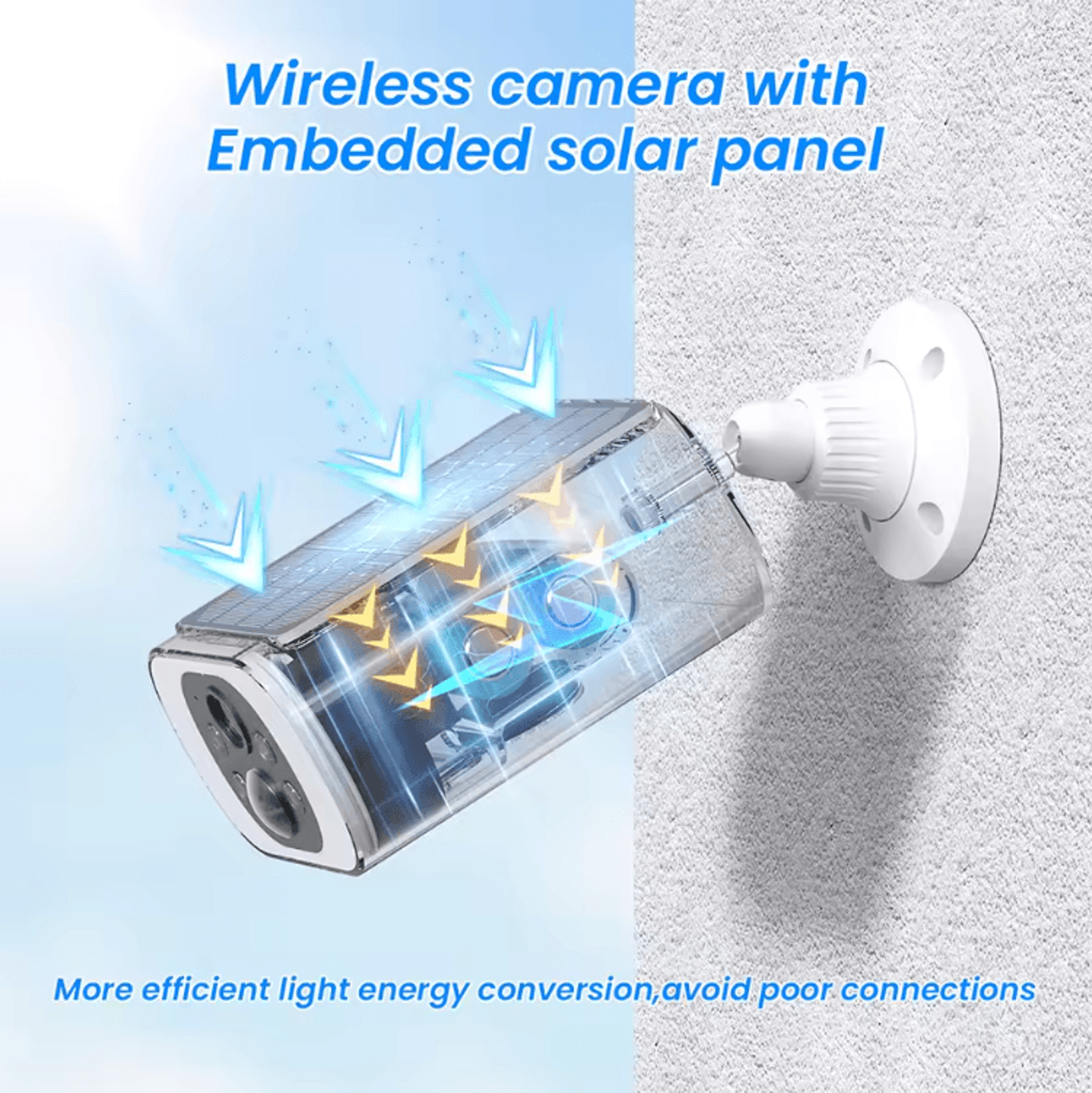 ANRAN 2K Solar Security Camera With Floodlight Color Night Vision  Motion Detection 1