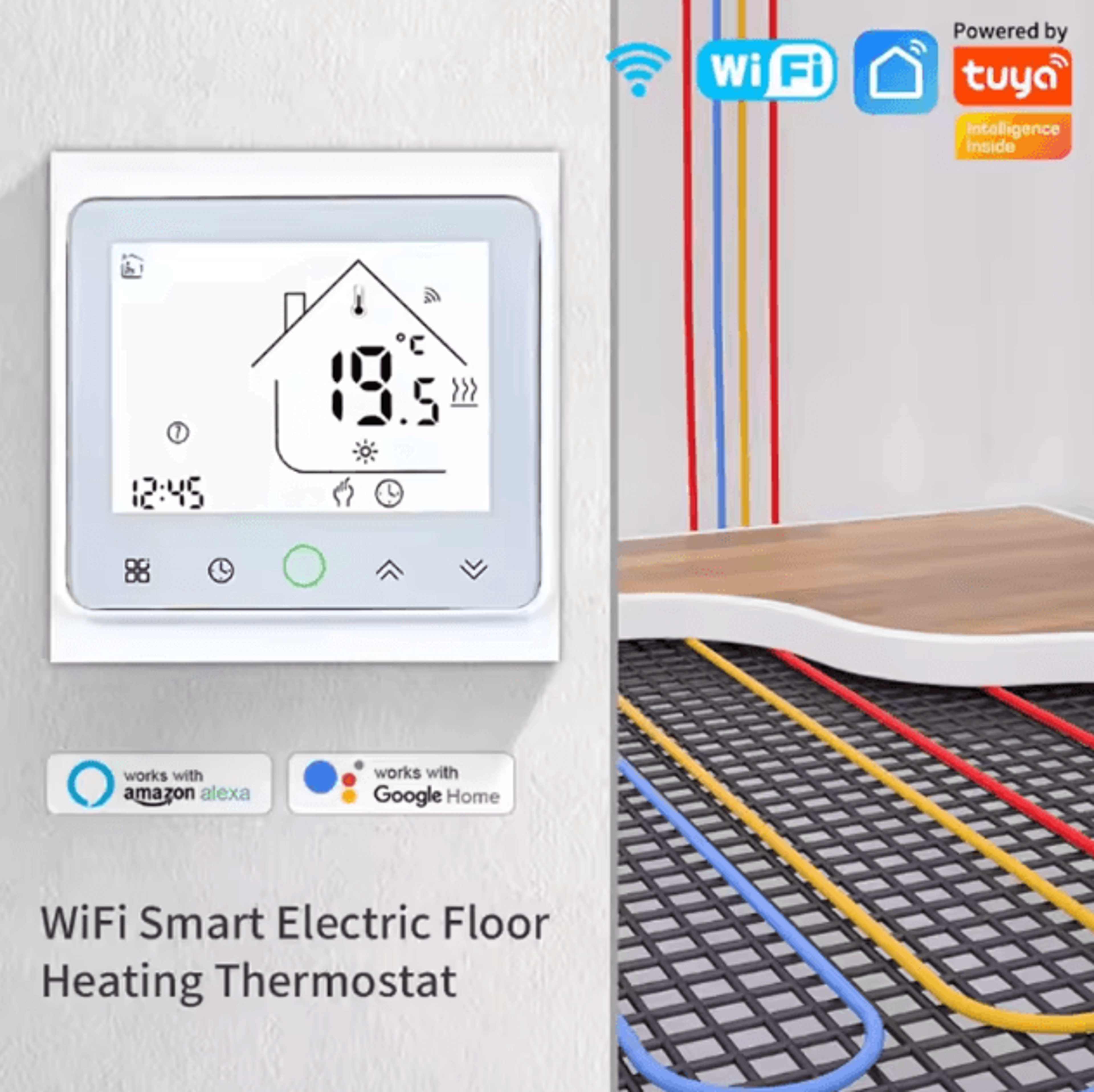 Tuya WiFi Smart Room Thermostat  Temperature Controller For Electric Floor Heating Water Heating  G 7