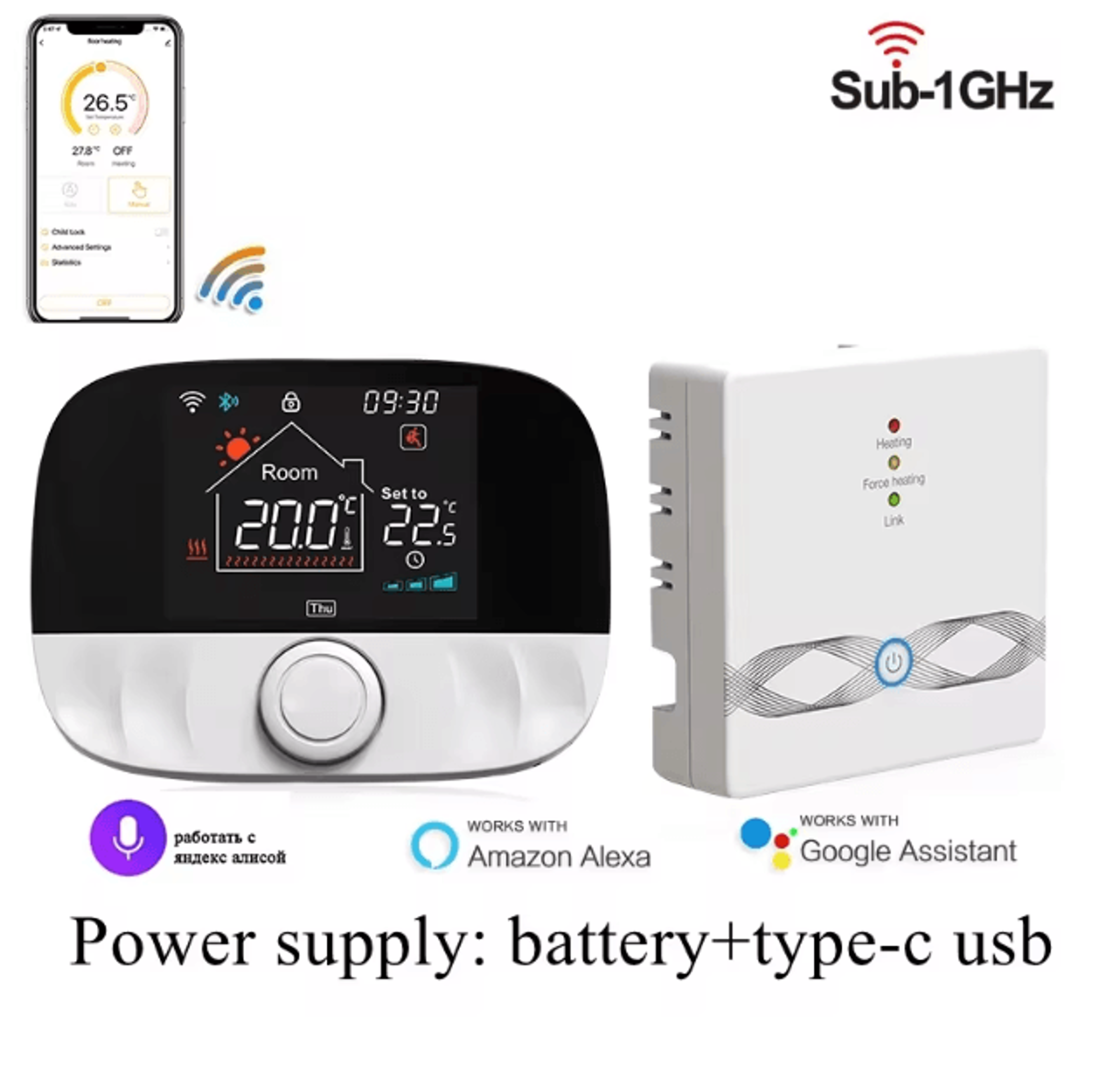 Tuya RF Wireless WiFi Thermostat  Smart Temperature Controller For Gas Boiler  Water Heating With A 4