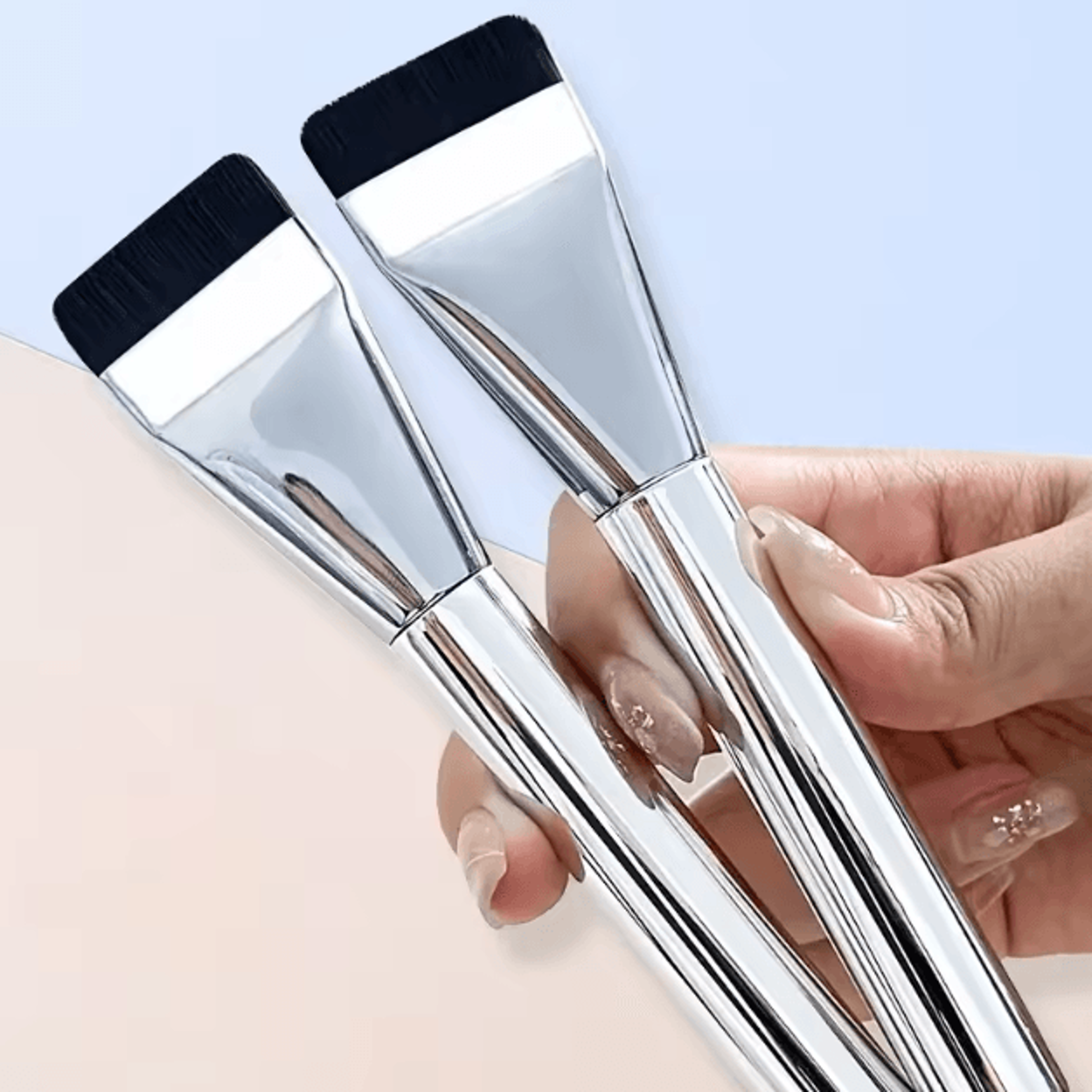 FlawlessLine Ultra Thin Flat Foundation Brush Precision Concealer Makeup Tool 1