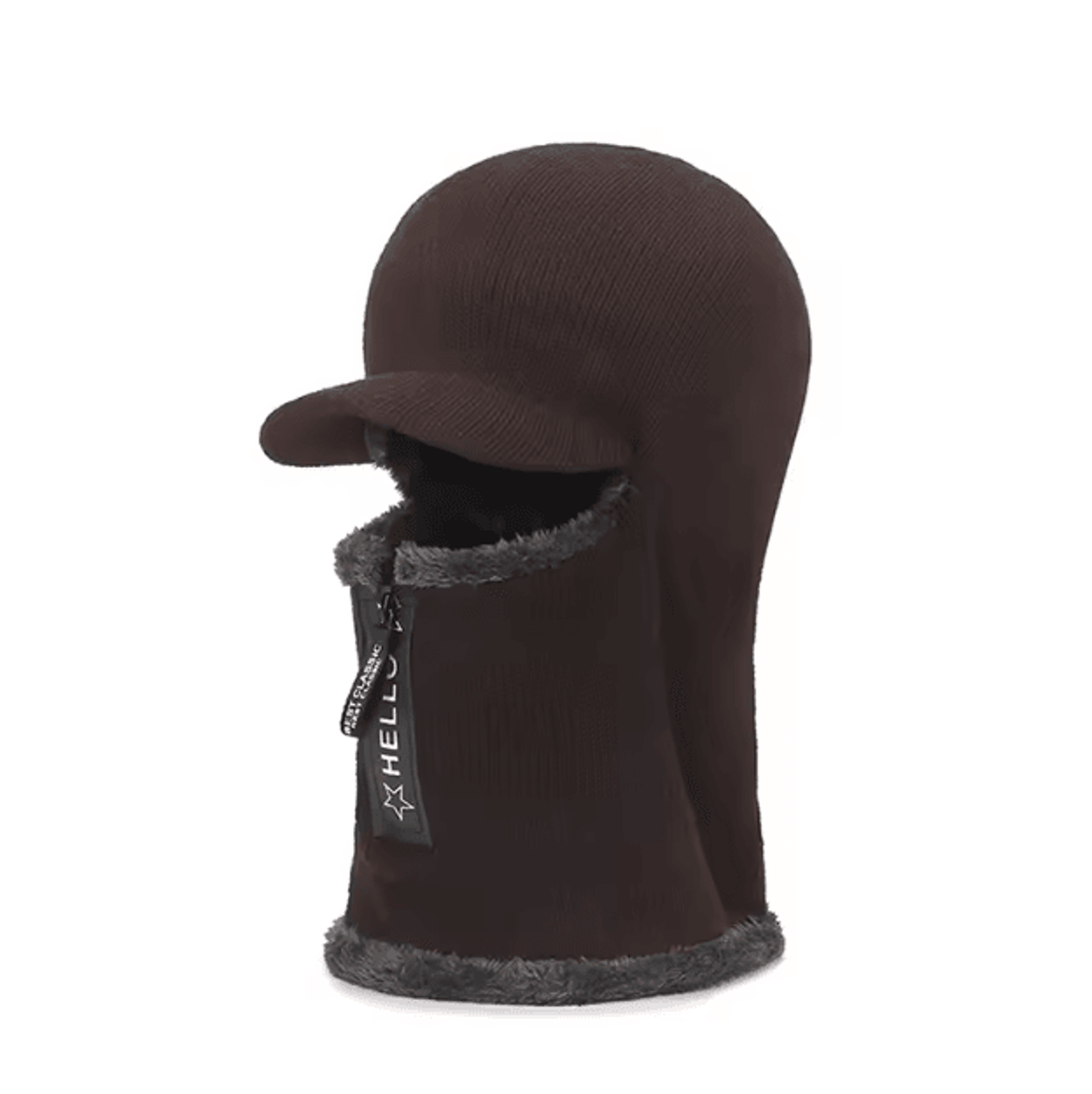 Winter Wool Hat And Scarf Set With Ear Protection And Windproof Visor 6