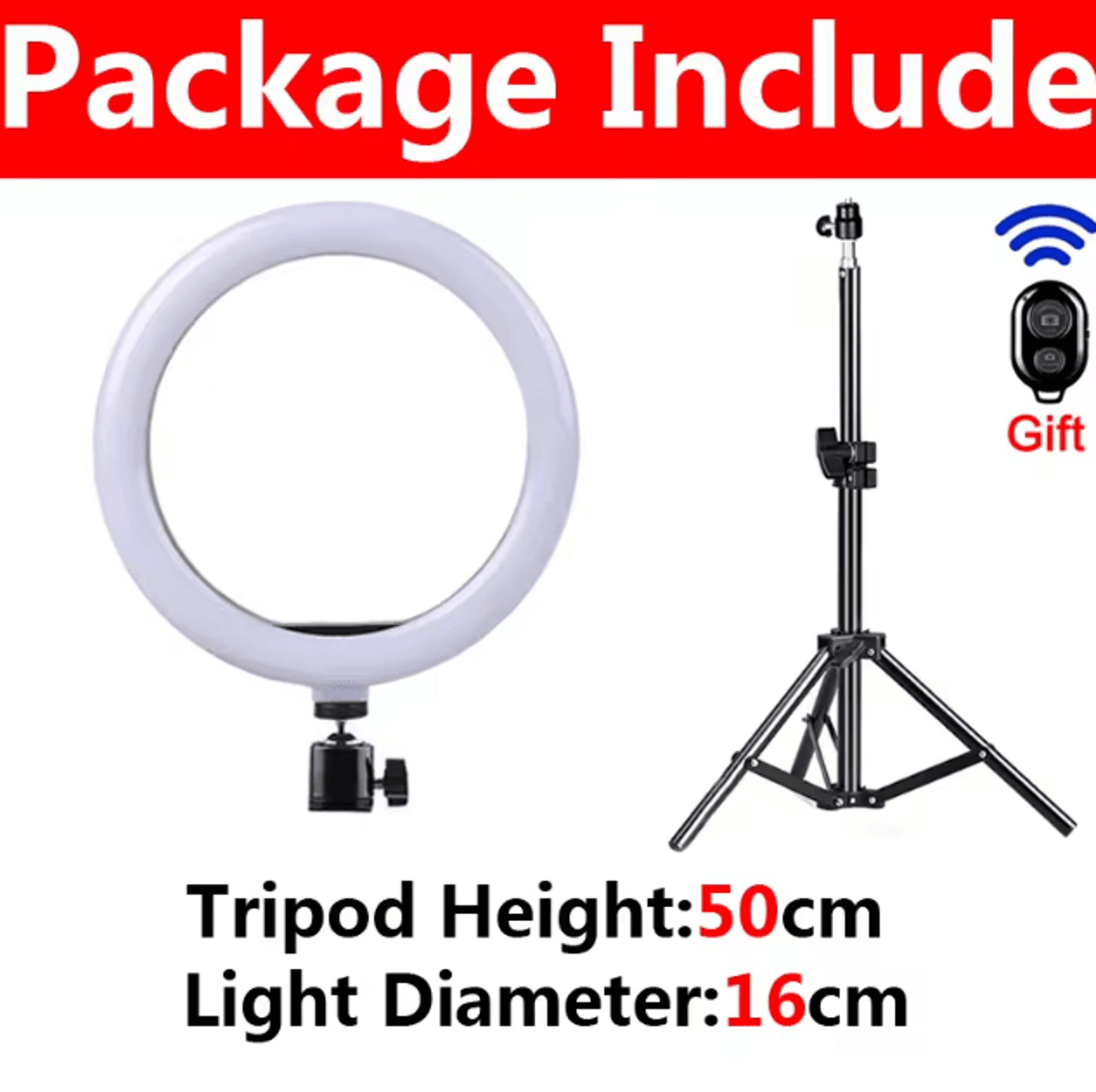 33cm LED Selfie Ring Light With Tripod Dimmable USB Lighting For TikTok Video  Photography 3