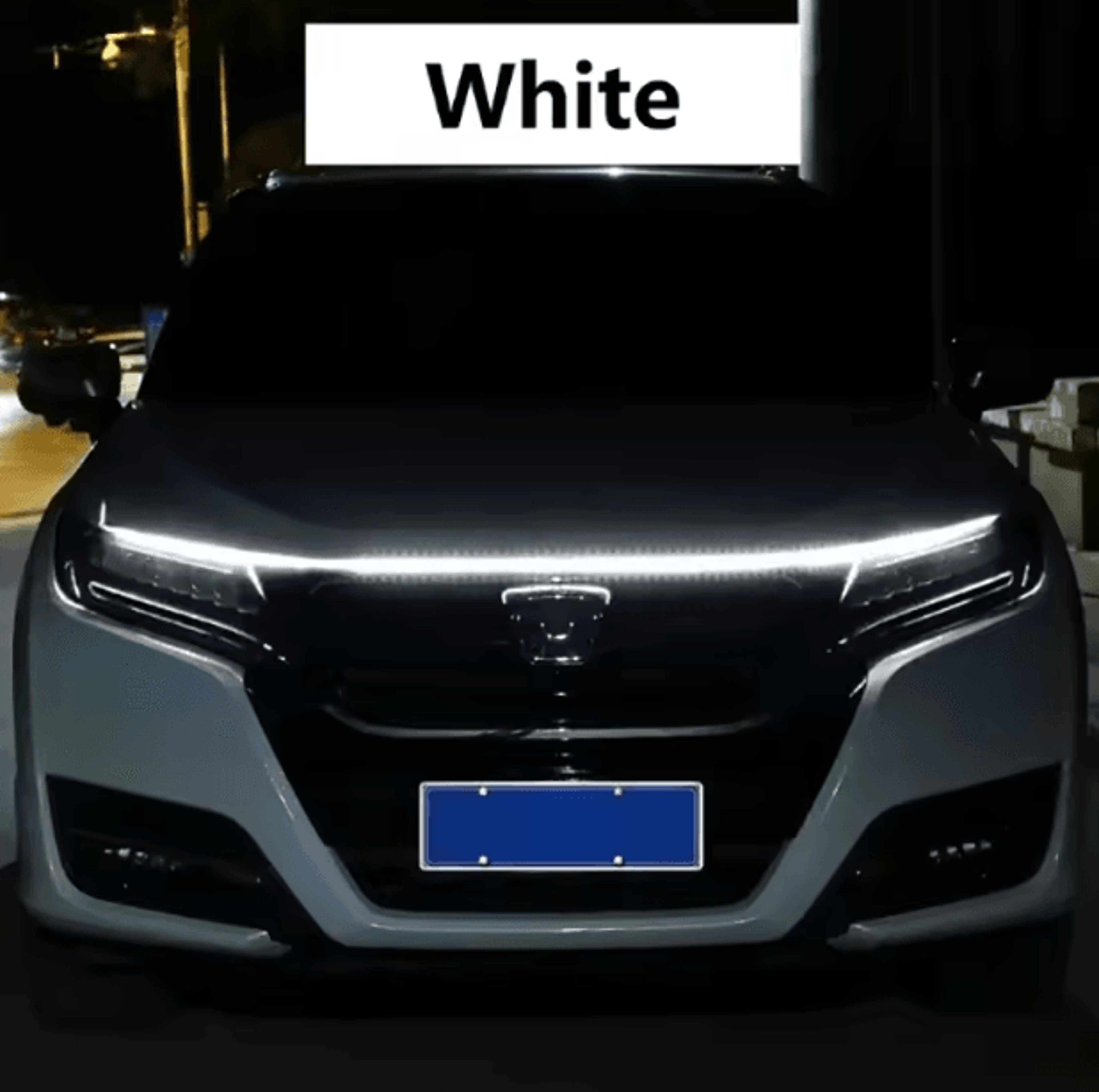 150cm LED Car Hood Light Strip Dynamic Scan DRL 12V Waterproof Decorative Running Light 3