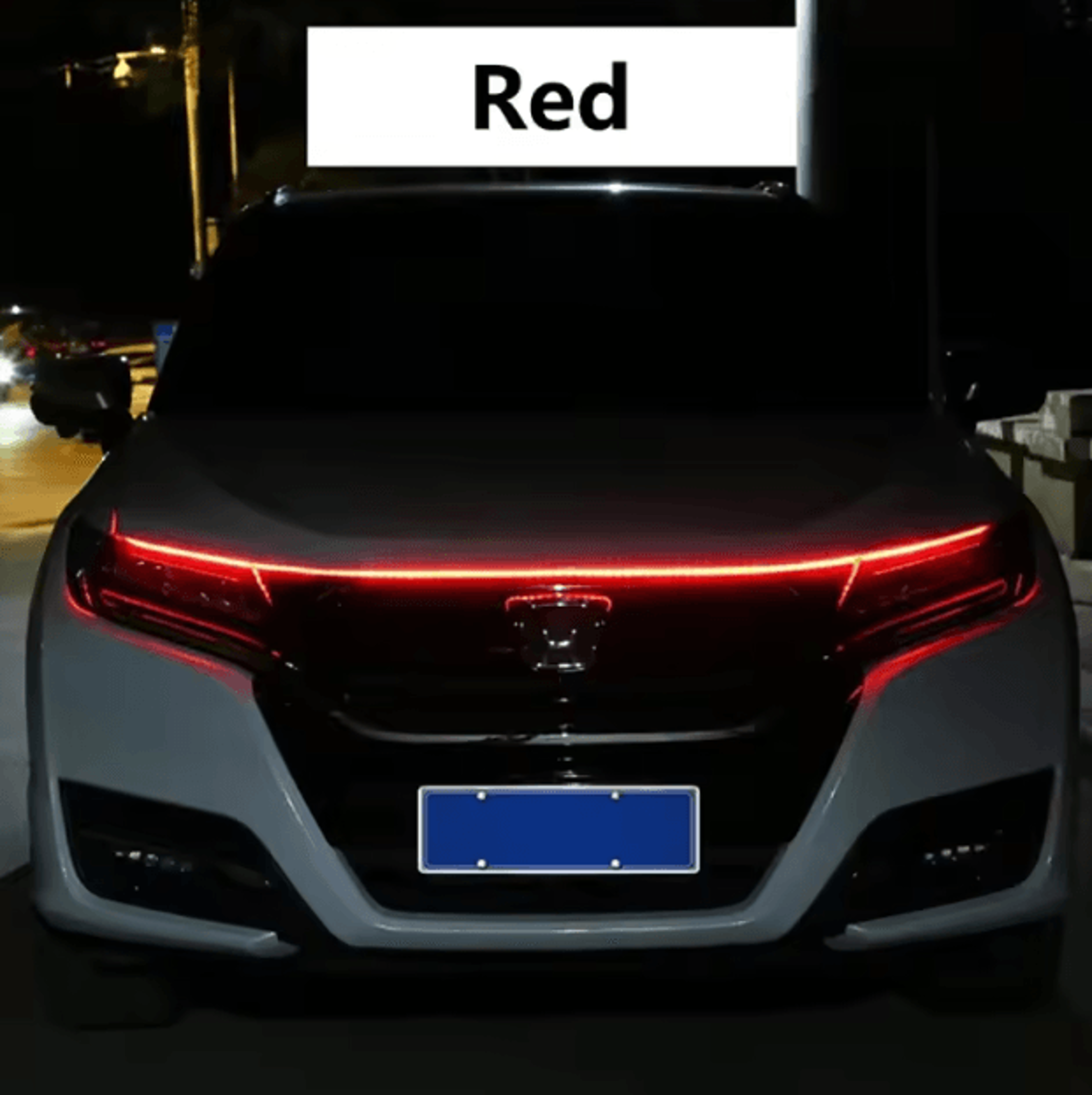 150cm LED Car Hood Light Strip Dynamic Scan DRL 12V Waterproof Decorative Running Light 5