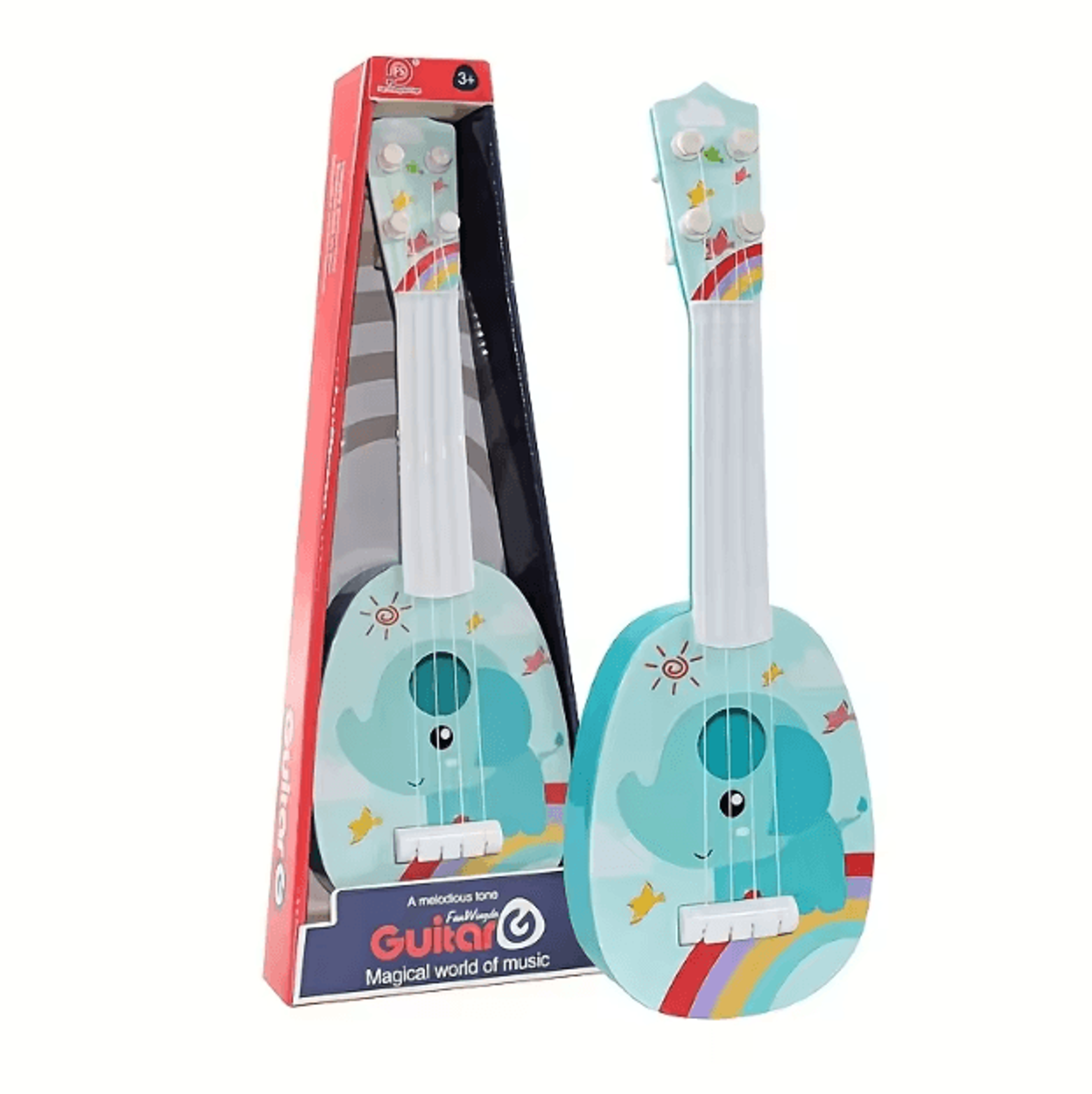 14Inch Kids Ukulele Guitar Toy  Beginner Musical Instrument For Toddler Learning  Play 3