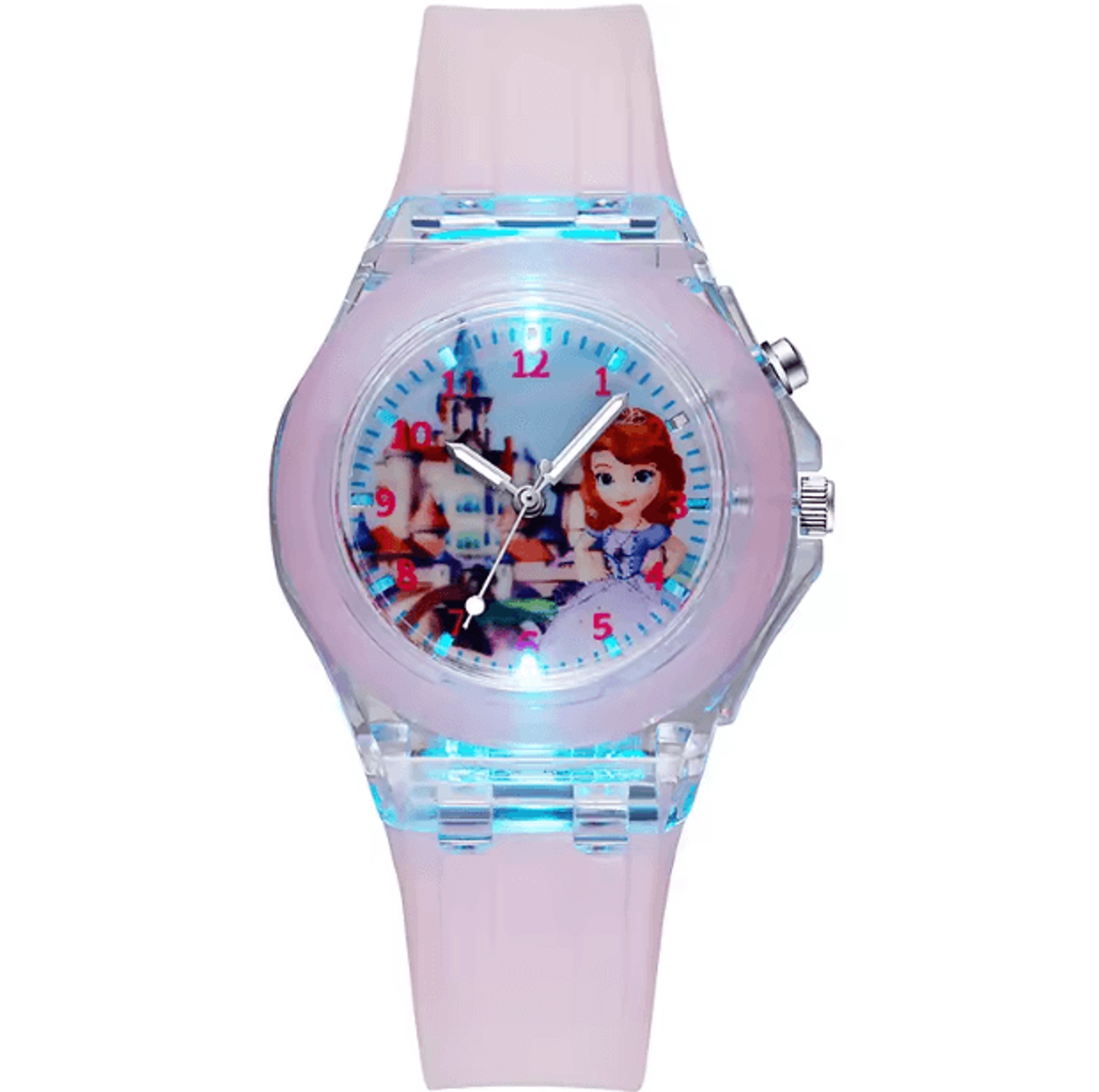 Disney Frozen Kids LightUp Watch  Princess Elsa Silicone Strap Cartoon Wristwatch 5