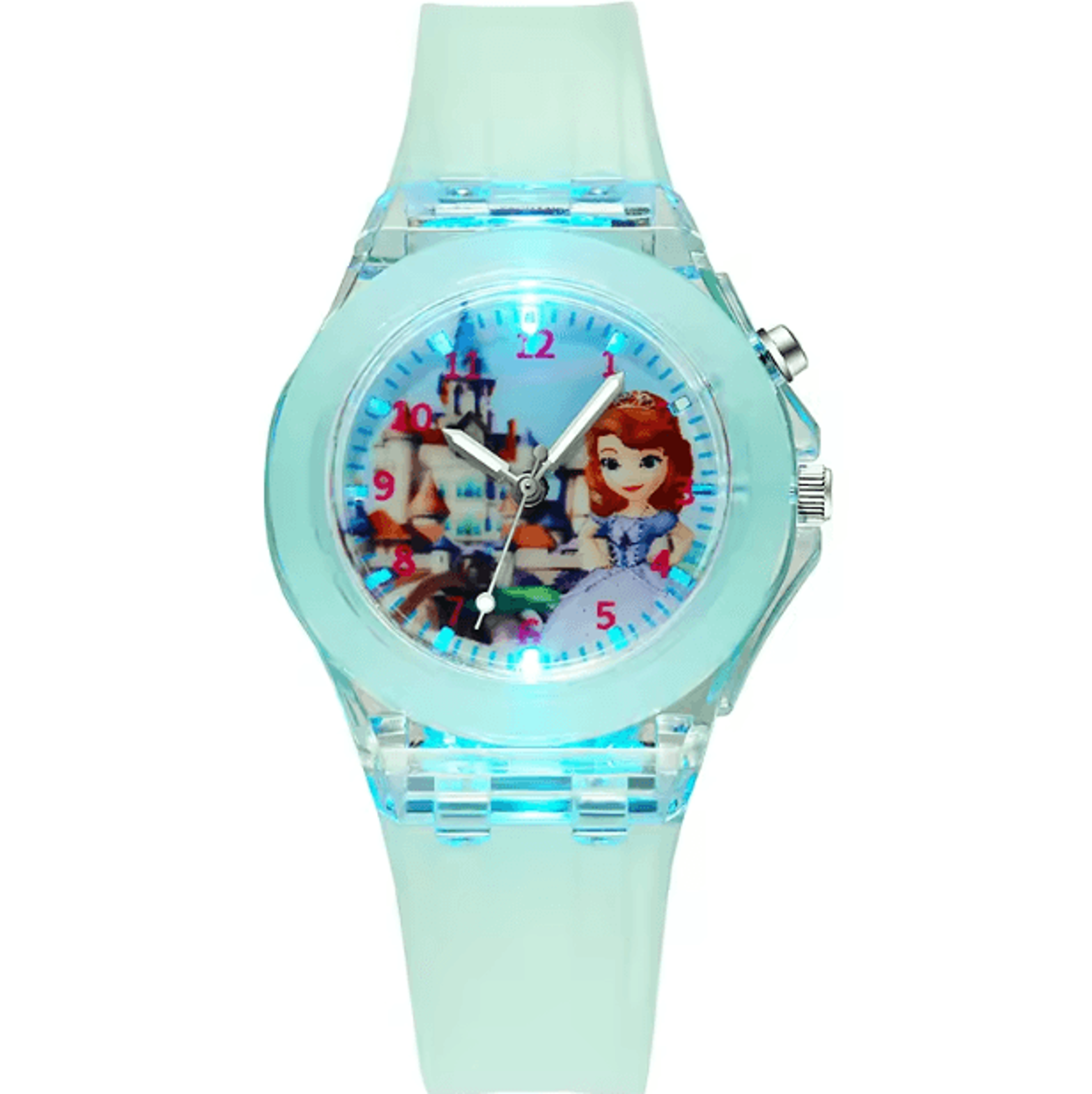 Disney Frozen Kids LightUp Watch  Princess Elsa Silicone Strap Cartoon Wristwatch 6