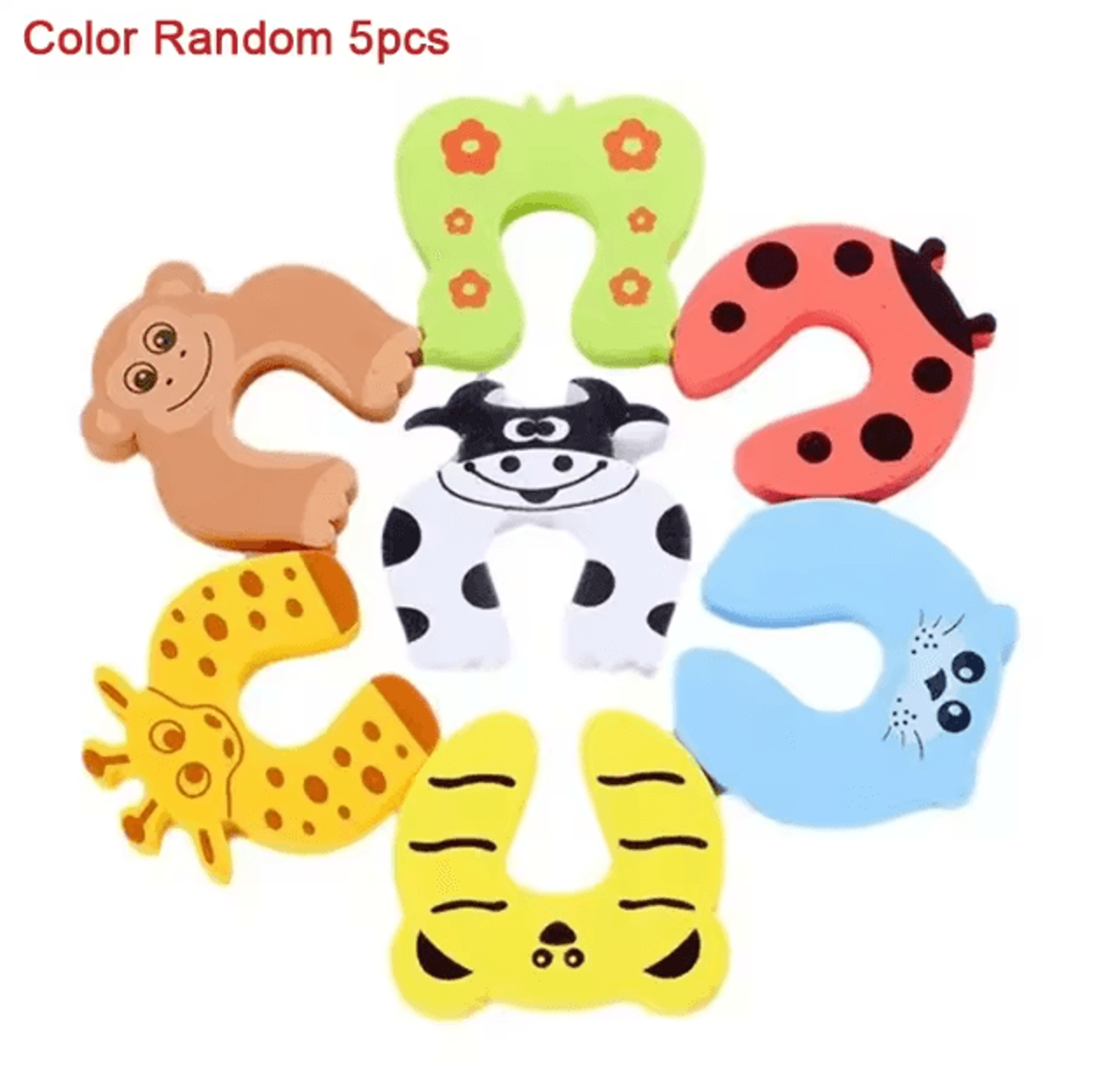 Cute Animal Baby Door Stopper  AntiPinch Finger Protector Child Safety Guard 4
