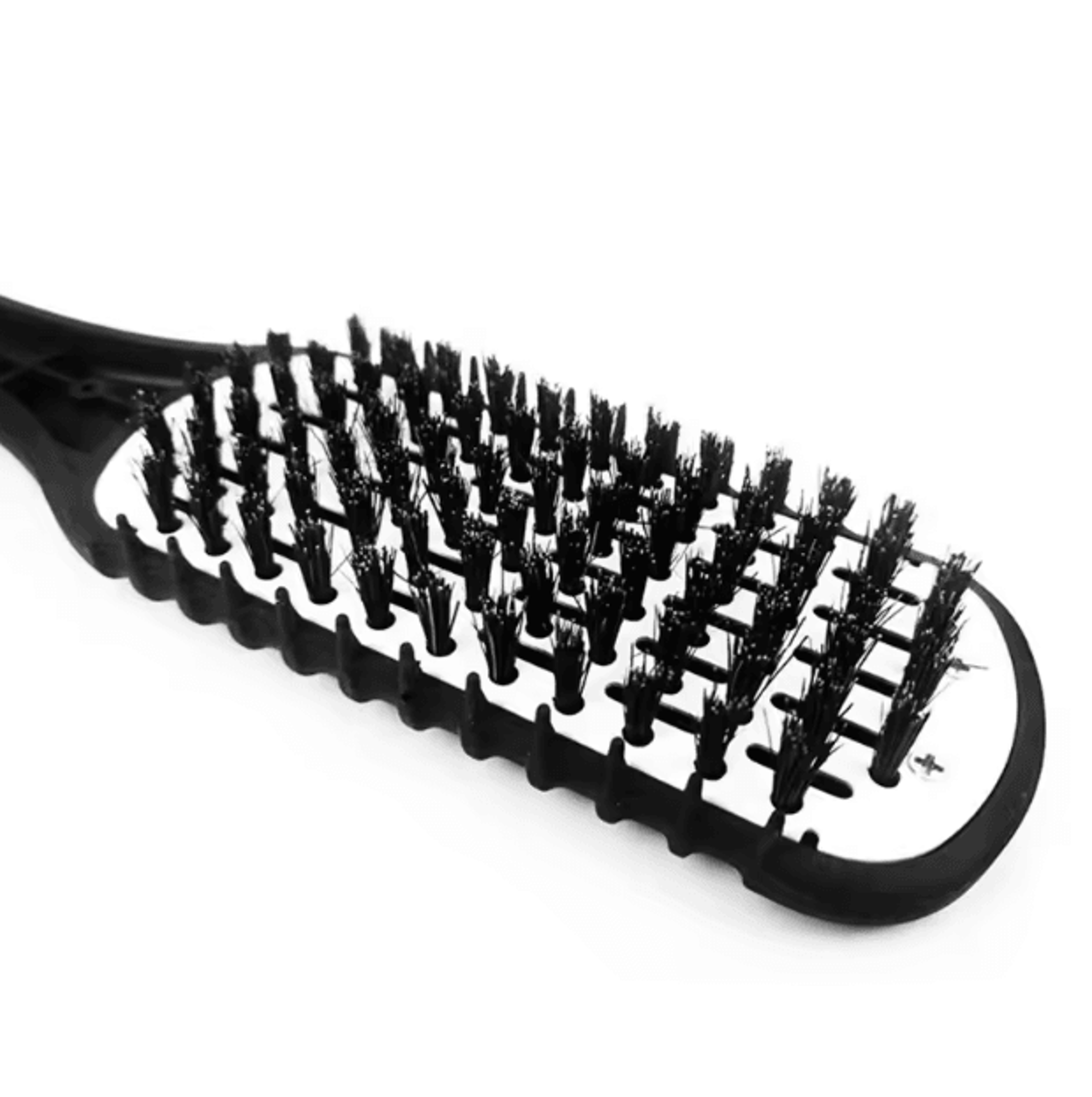 DoubleSided Nylon Hair Straightening Brush  VShaped Blow Dry Styling Comb Tool 3