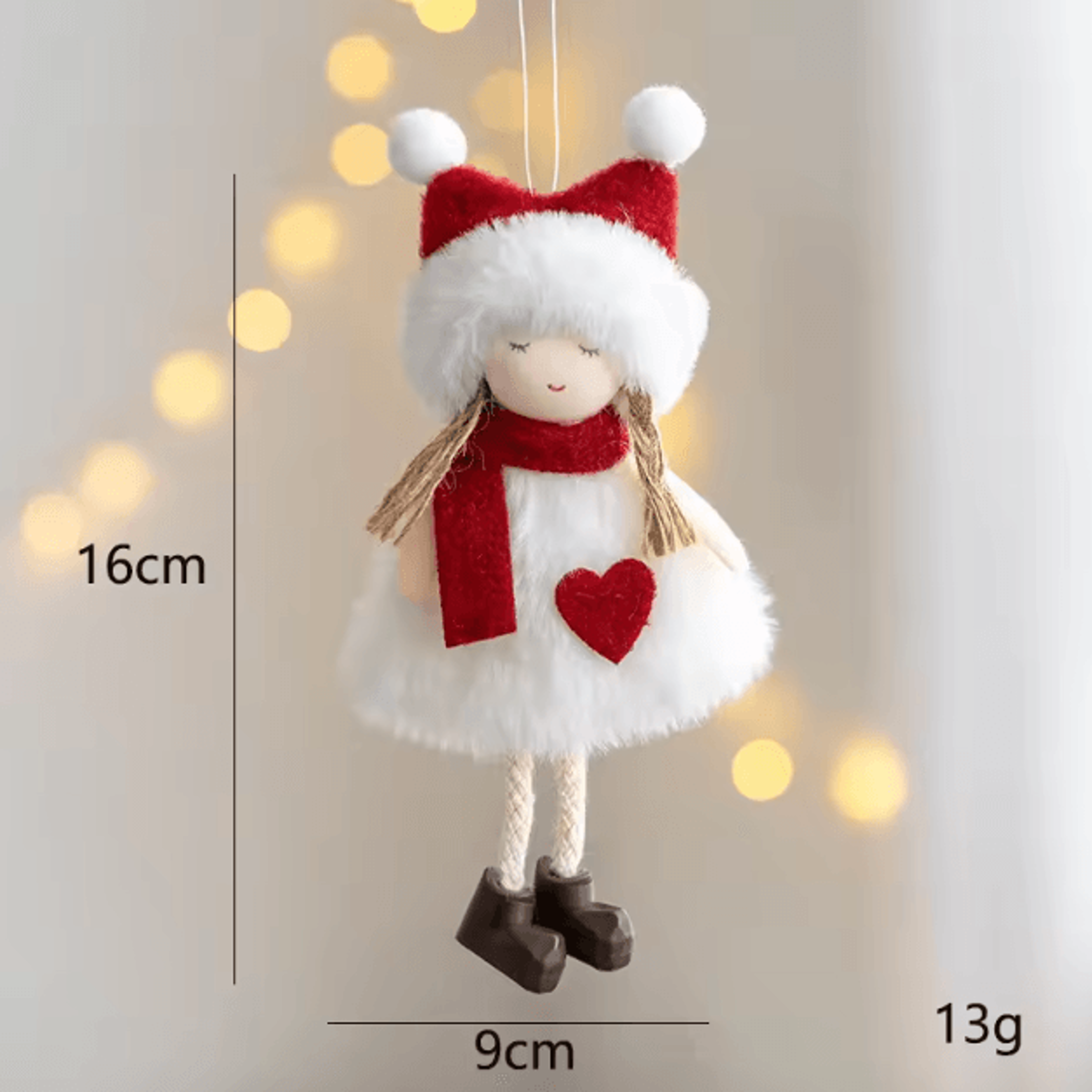 Acrylic Christmas Hanging Ornaments Set Santa Deer Elk Flat Tree Decorations For Holiday Decor 9