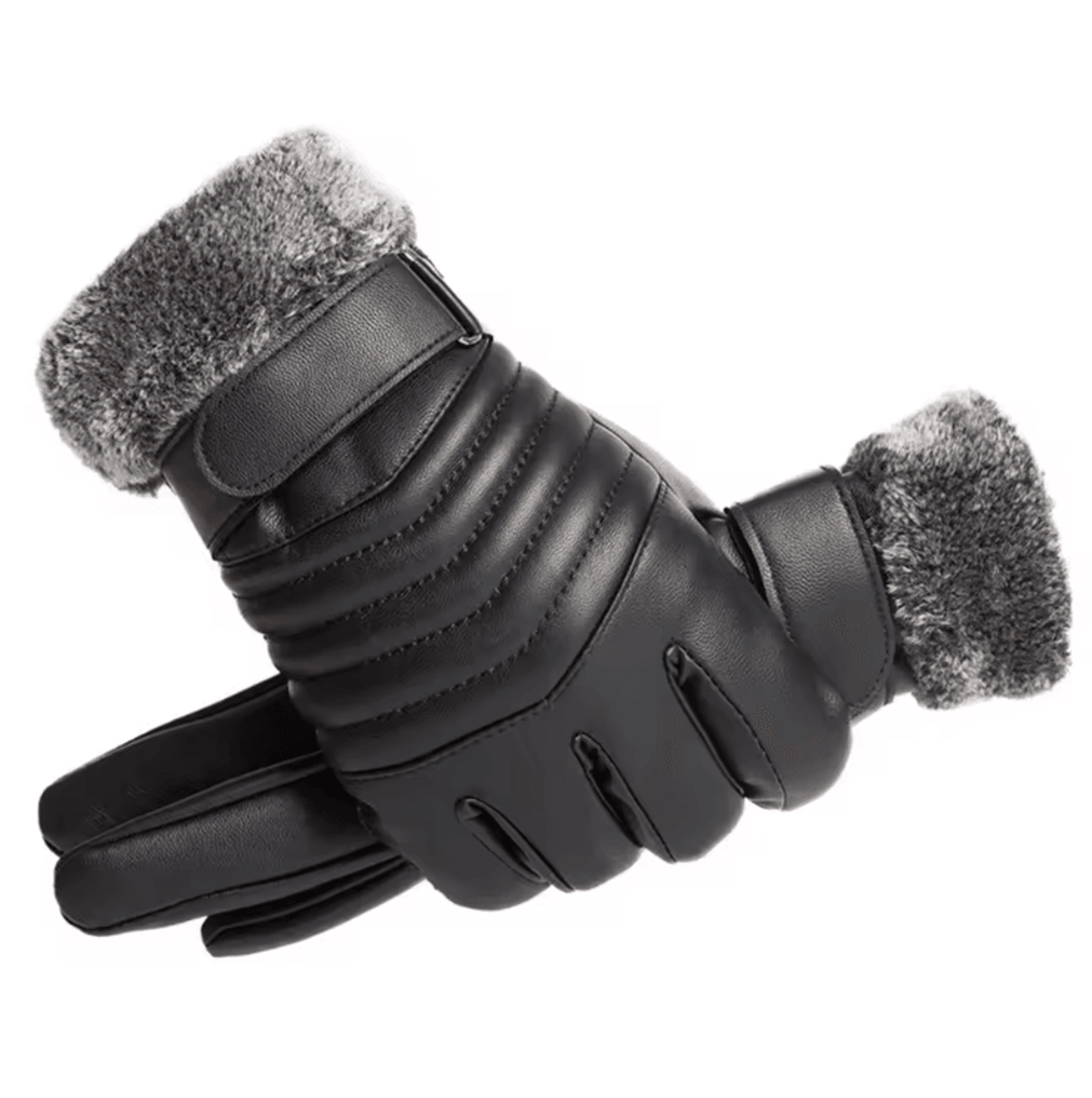 FurTherm Touchscreen Winter Gloves  Plush Insulated Waterproof Grip Gloves 0