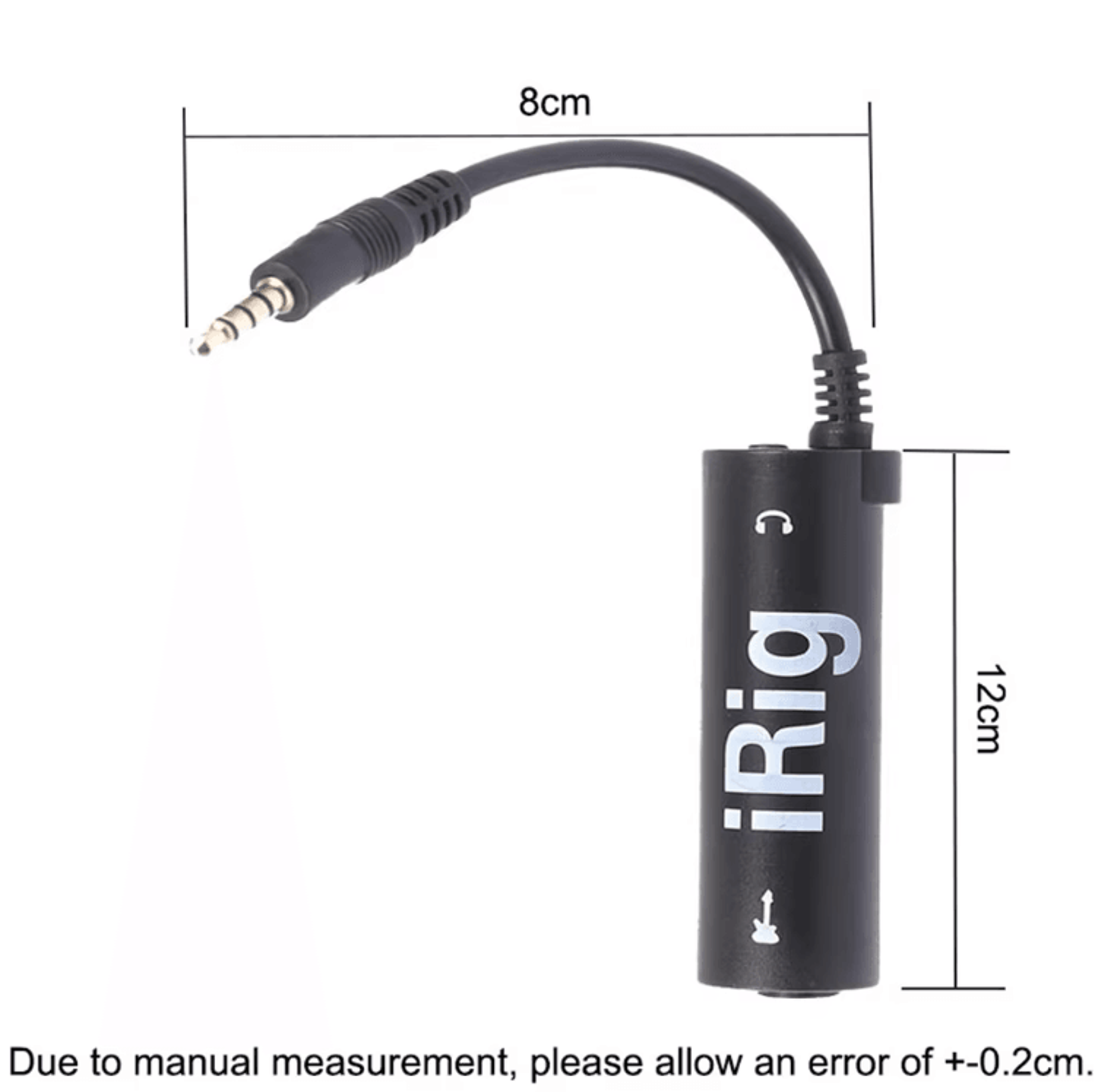 IRig 35mm Guitar Interface Adapter Cable Low Noise Audio Converter For Mobile Recording 3