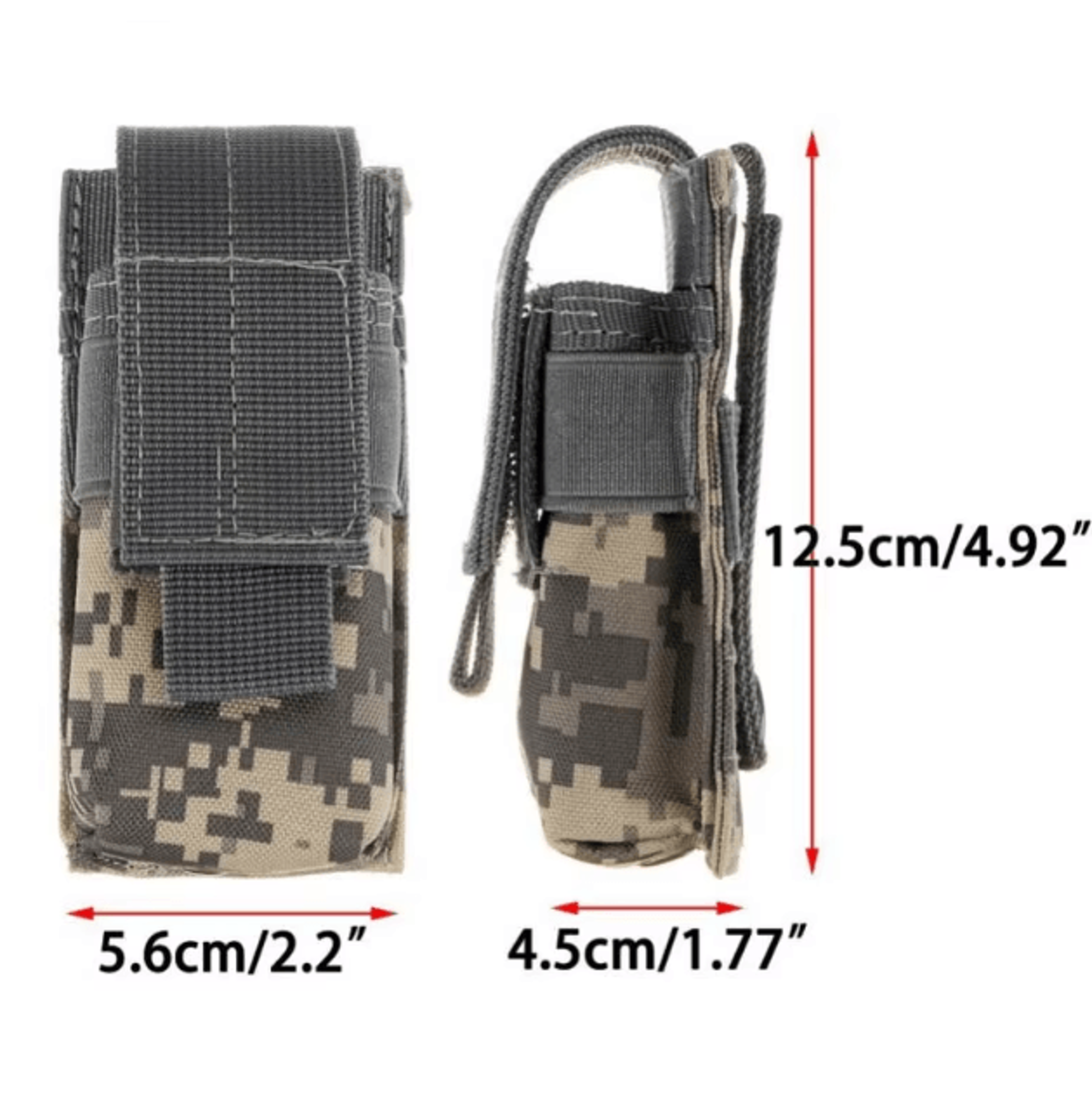 Tactical MOLLE EDC Utility Pouch Flashlight Holder Magazine  Tool Waist Bag 1