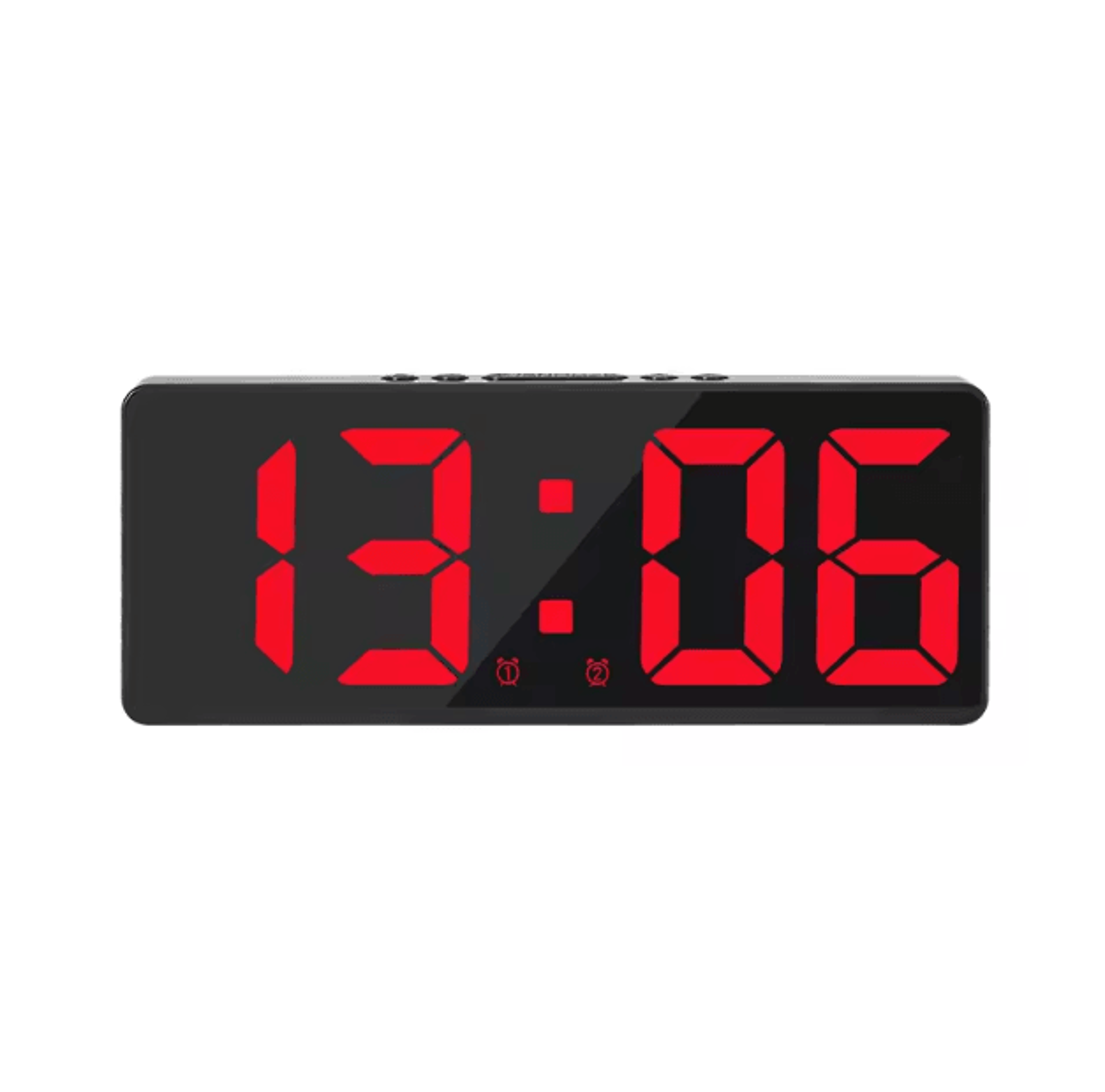 Smart Voice Control LED Digital Alarm Clock  Temperature Display  Snooze Night Mode 2