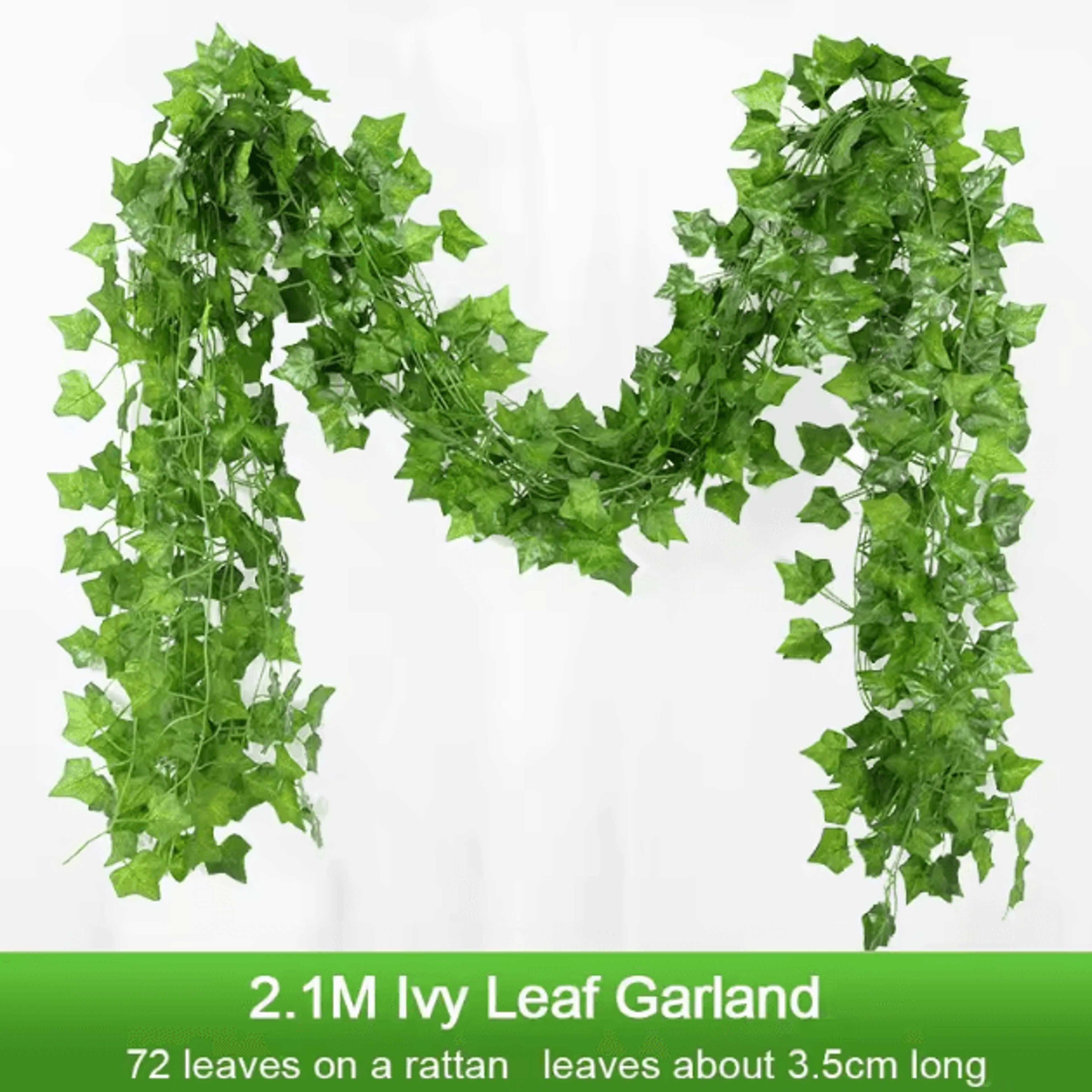 21M Artificial Ivy Garland Realistic Hanging Vine Greenery For Wall  Event Decor 0
