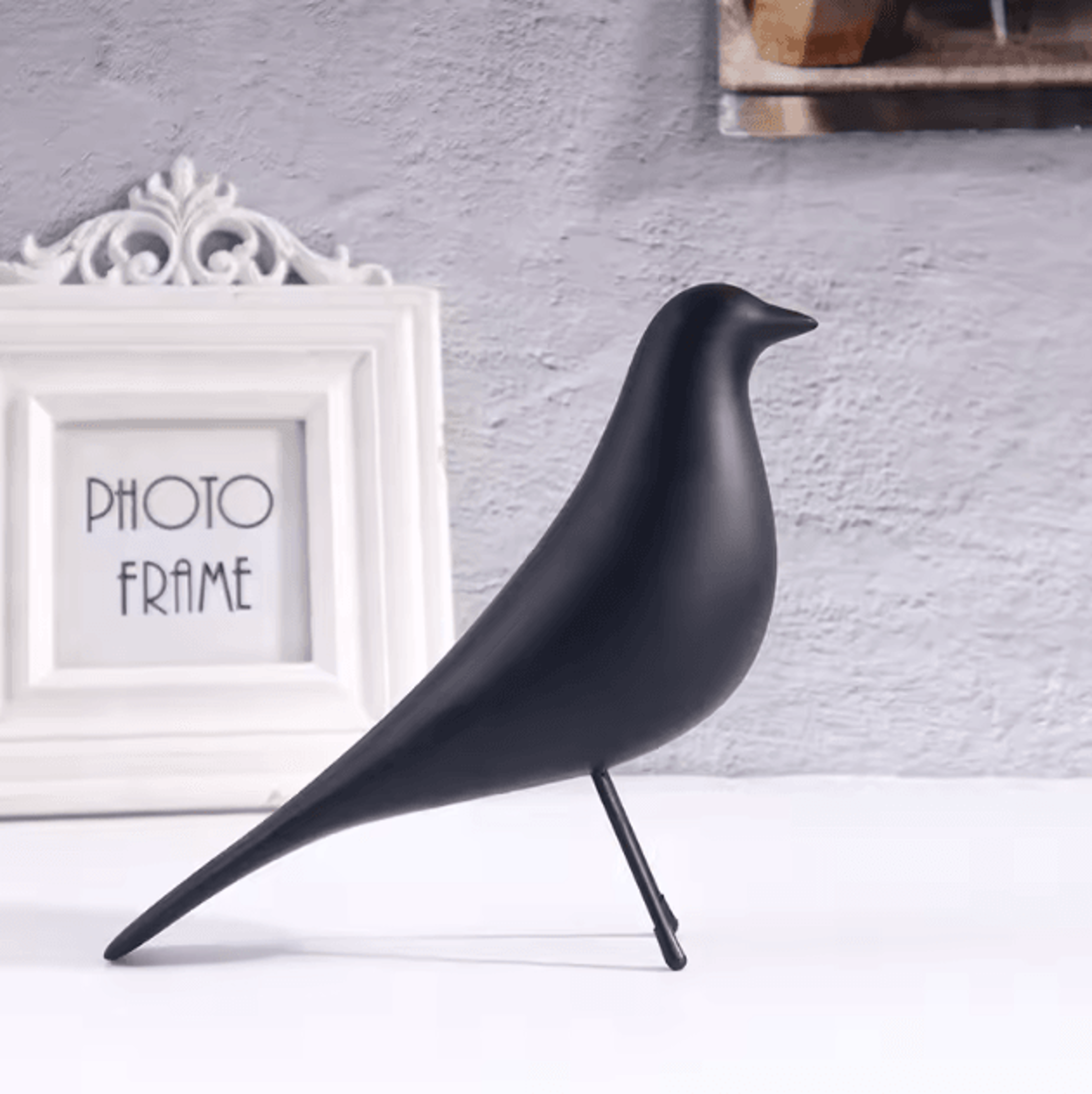 Nordic Minimalist Bird Sculpture  Elegant Resin Figurine For Modern Home Decor 3