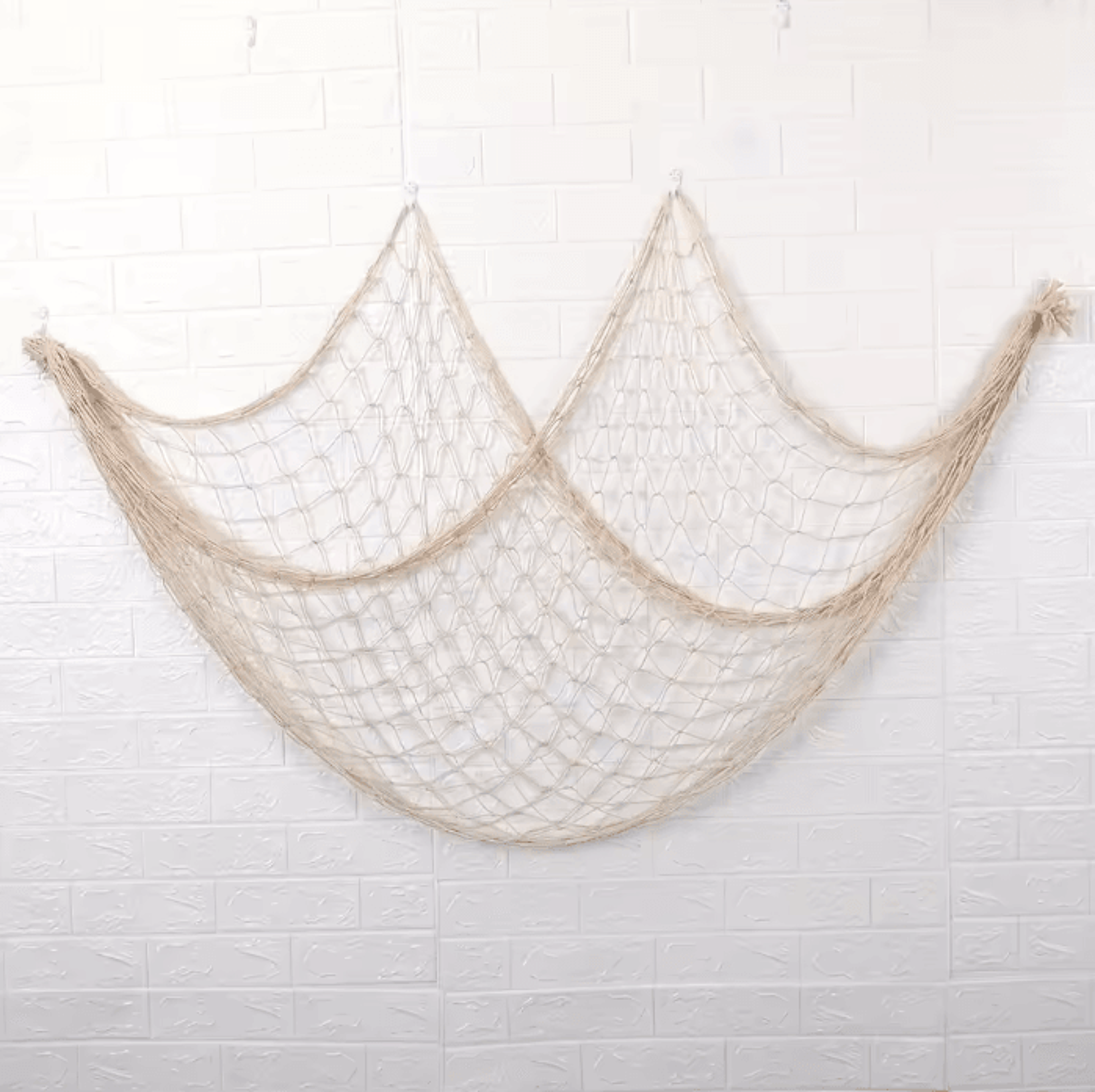 Hawaiian Nautical Fishing Net Wall Decor  Ocean Theme Party  Coastal Home Accent 1