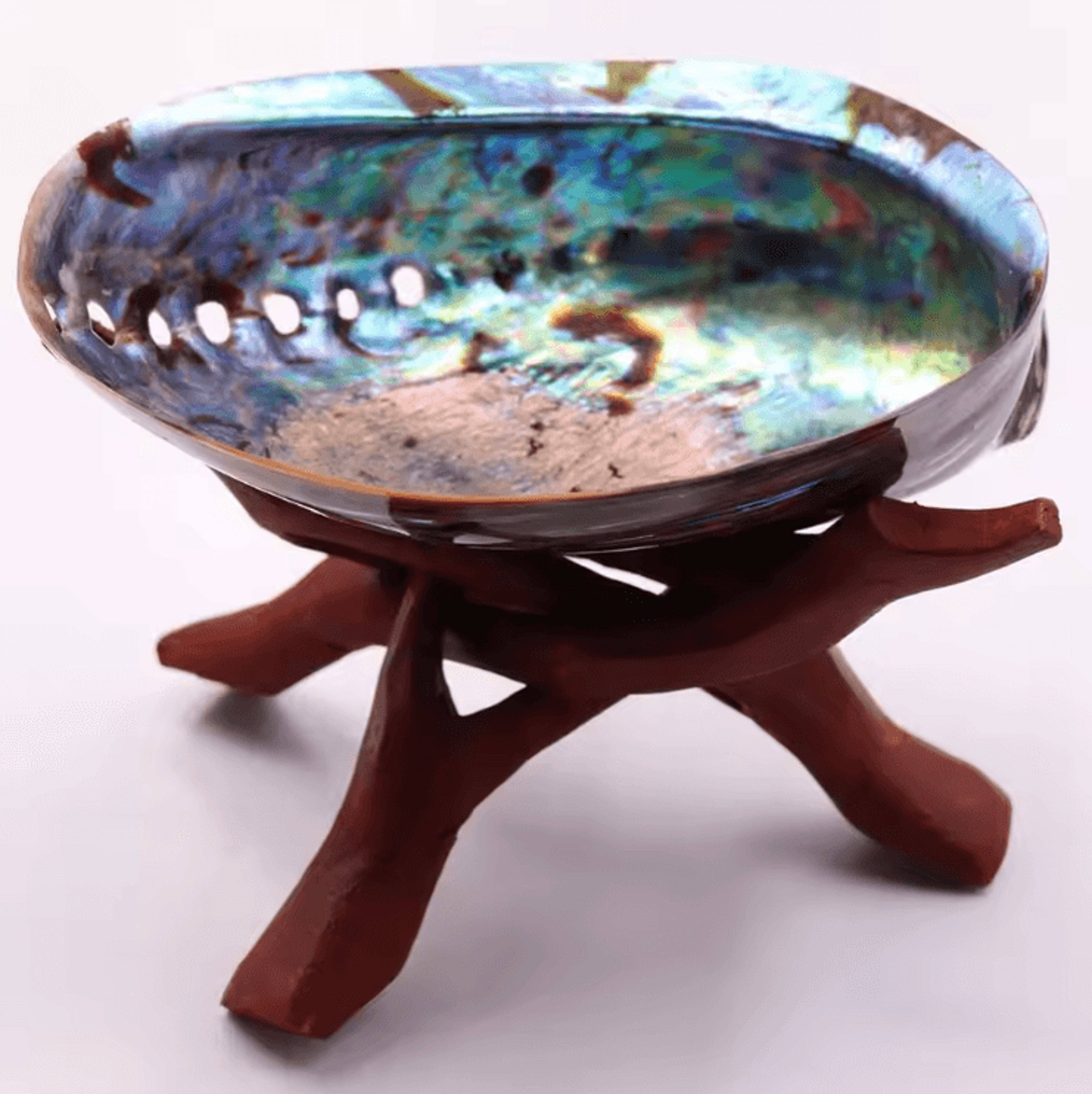 Paua Abalone Shell Sage Smudge Kit With Stand  Natural Energy Cleansing  Spiritual Home Decor 2