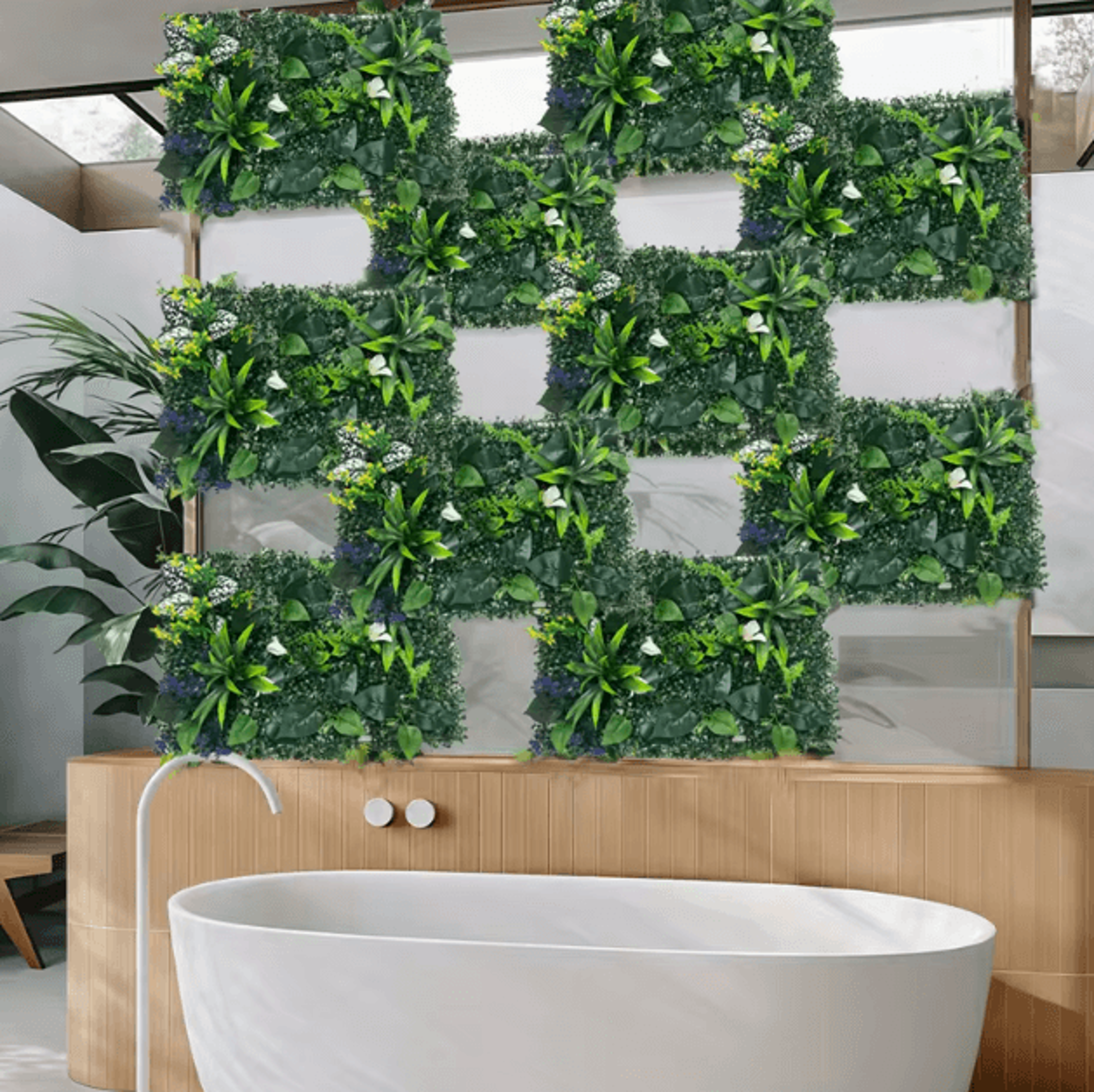 Artificial Green Plant Wall Panels  Lush Artificial Plant Wall Panels For Garden Wedding  Outdoor D 2