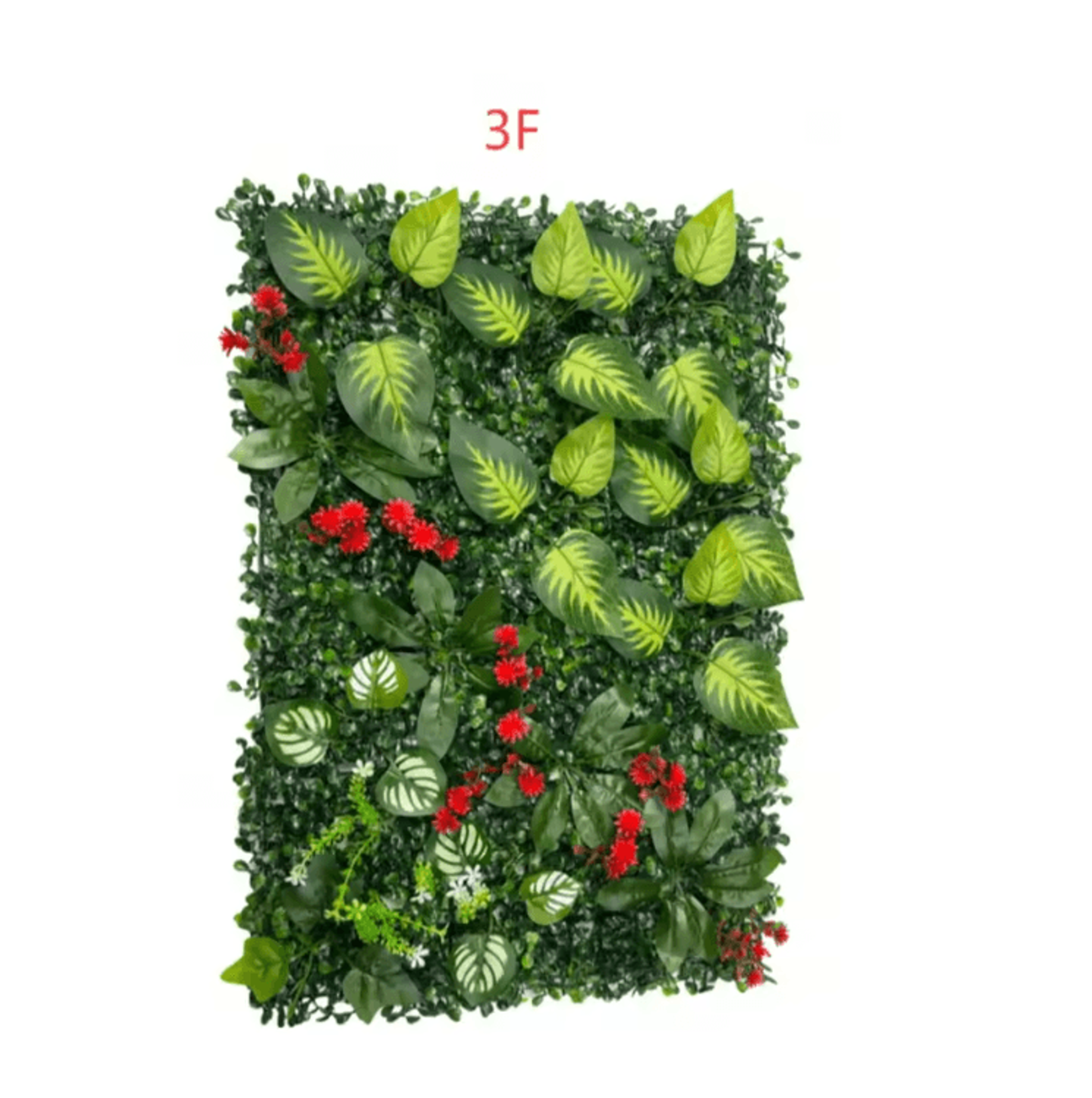 Luxury Artificial Grass Wall Panel With Flowers  Greenery Privacy Hedge Screen Decor 2