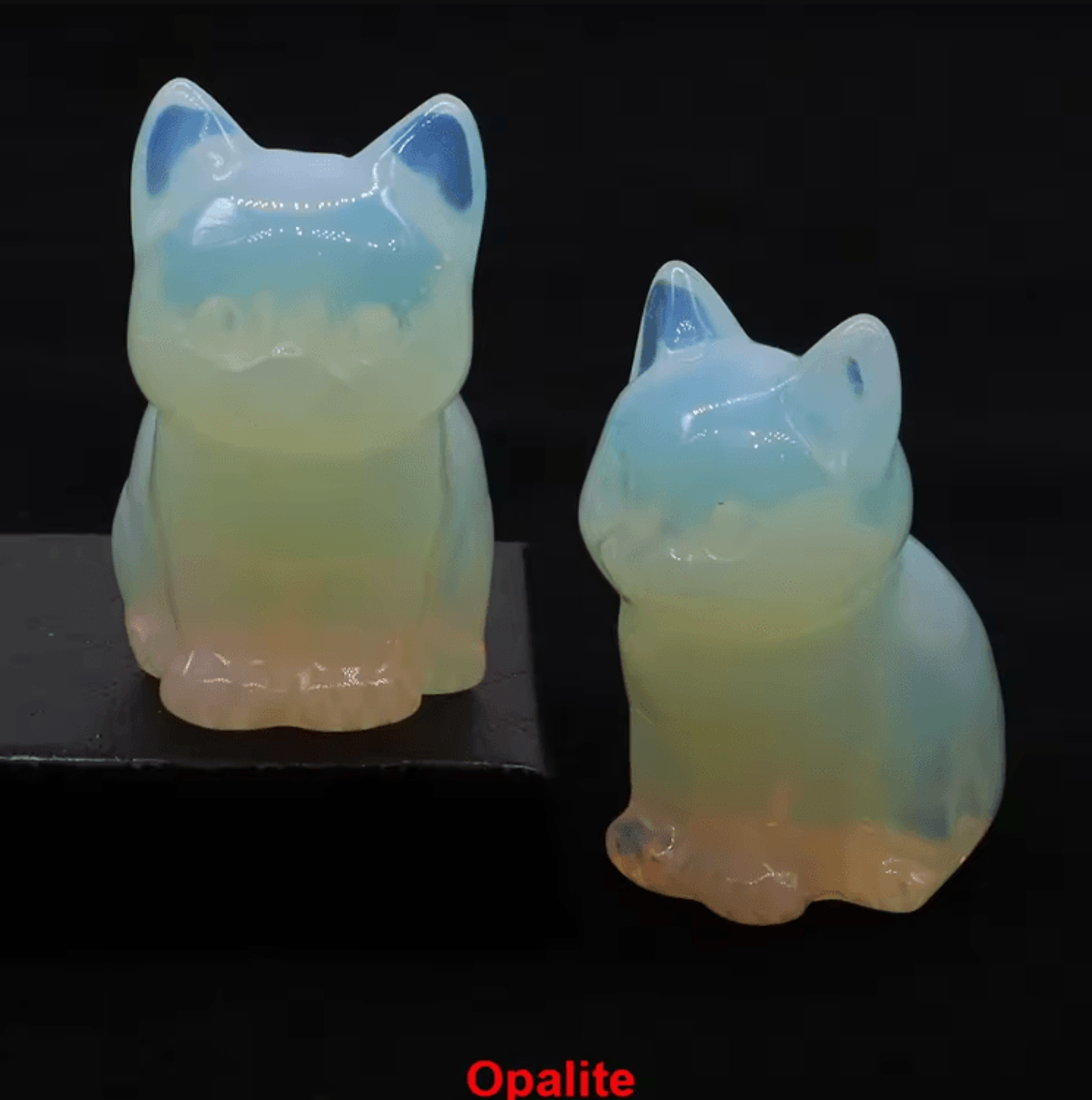 HandCarved Amethyst Cat Figurine  Healing Crystal Decor For Home  Meditation 12