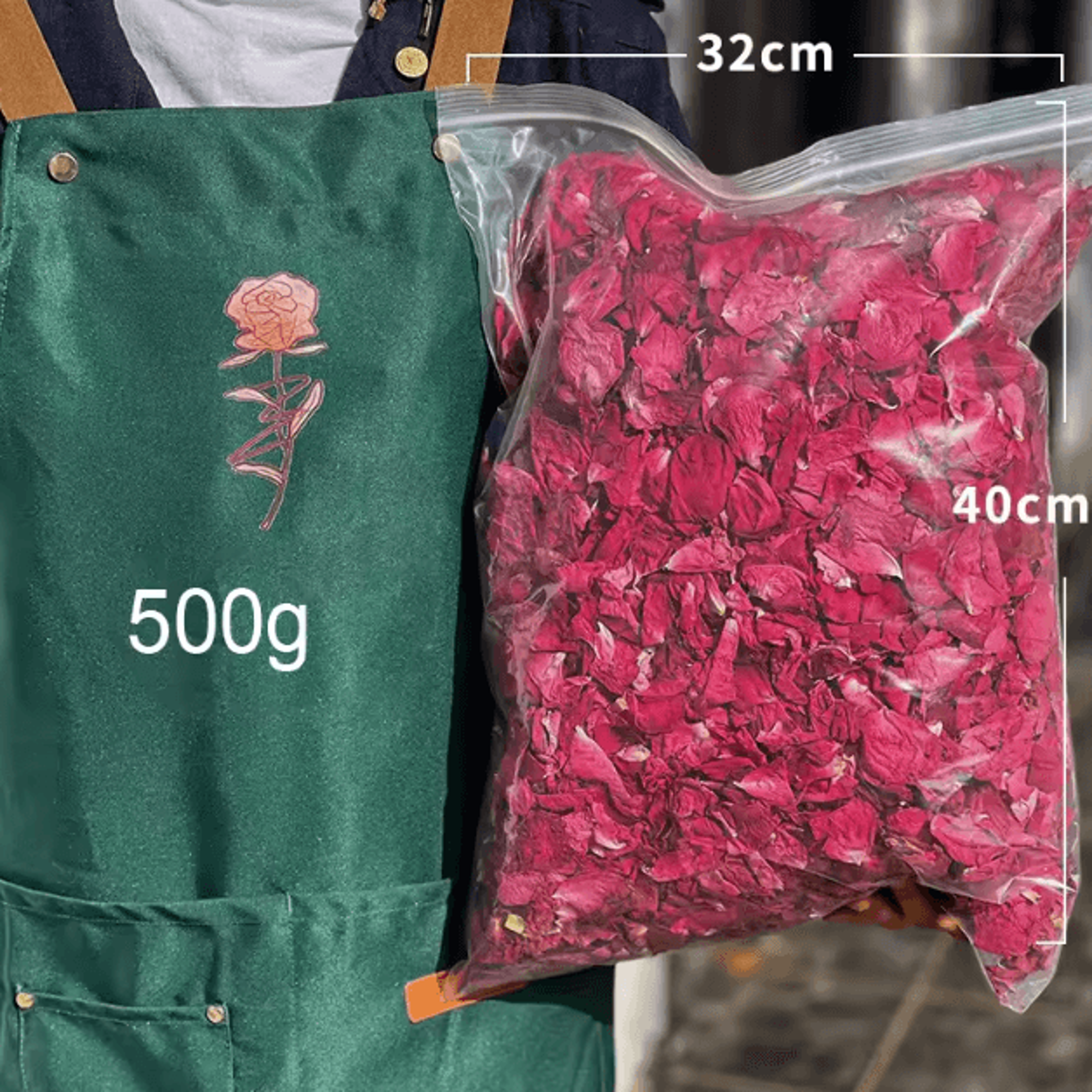 Natural Dried Rose Petals 500g  Aromatherapy Bath Spa  Wedding Decor Flowers 3