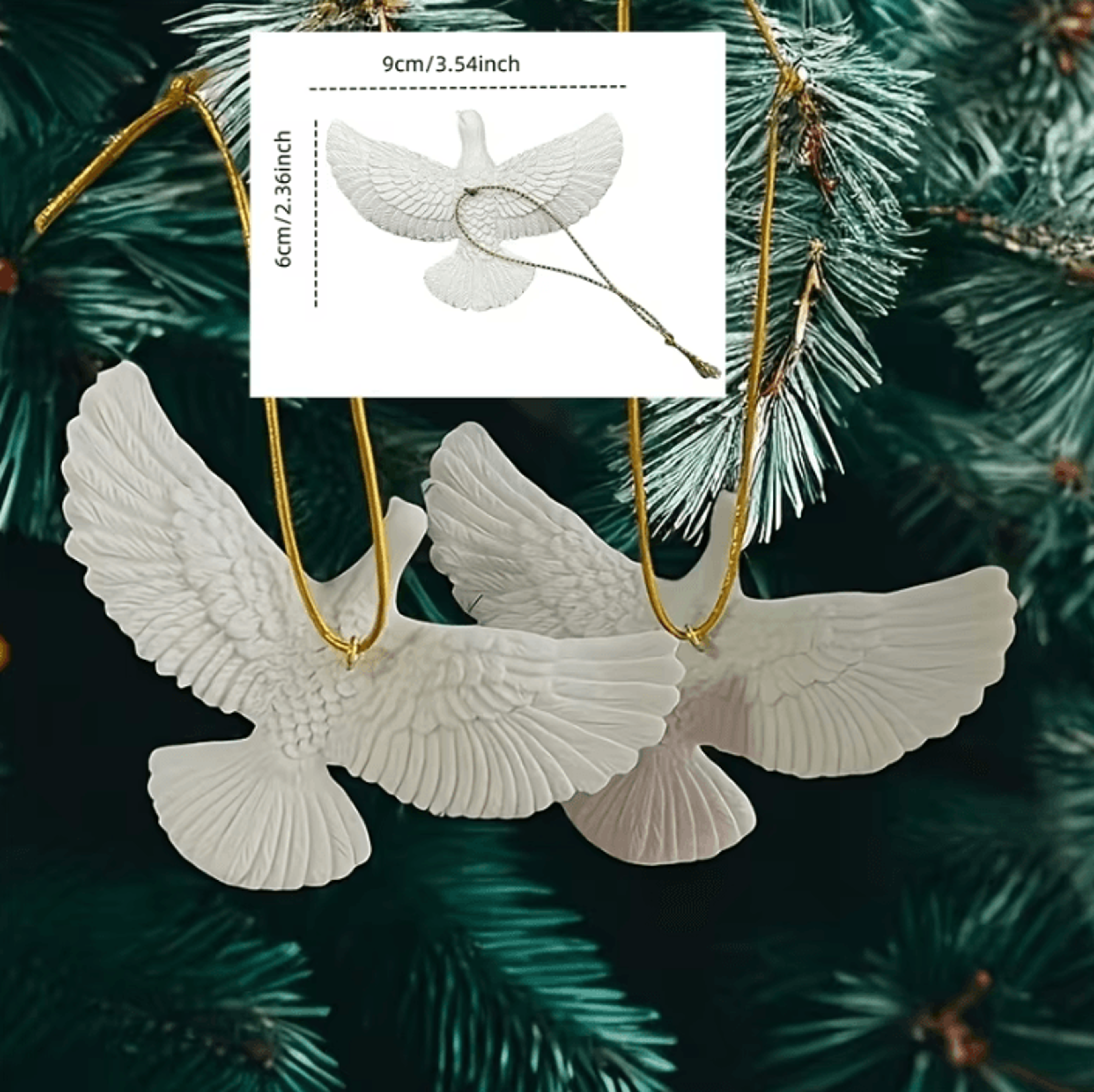 Creative Dove Ornament Resin Statue  Peaceful Bird Home  Festival Decor 0