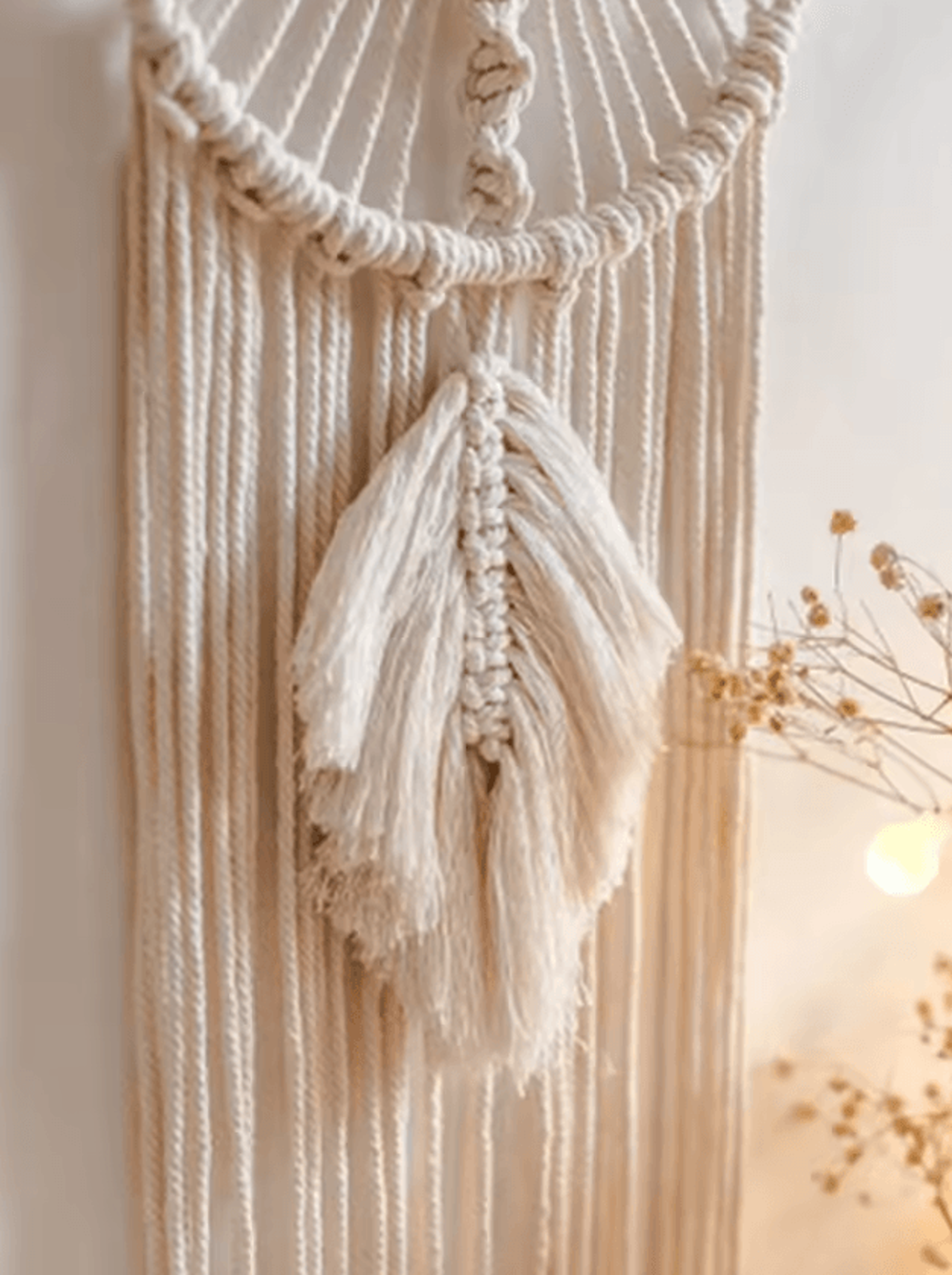 Nordic Macrame Dream Catcher Wall Hanging  Boho Nursery  Eid Home Decor 3