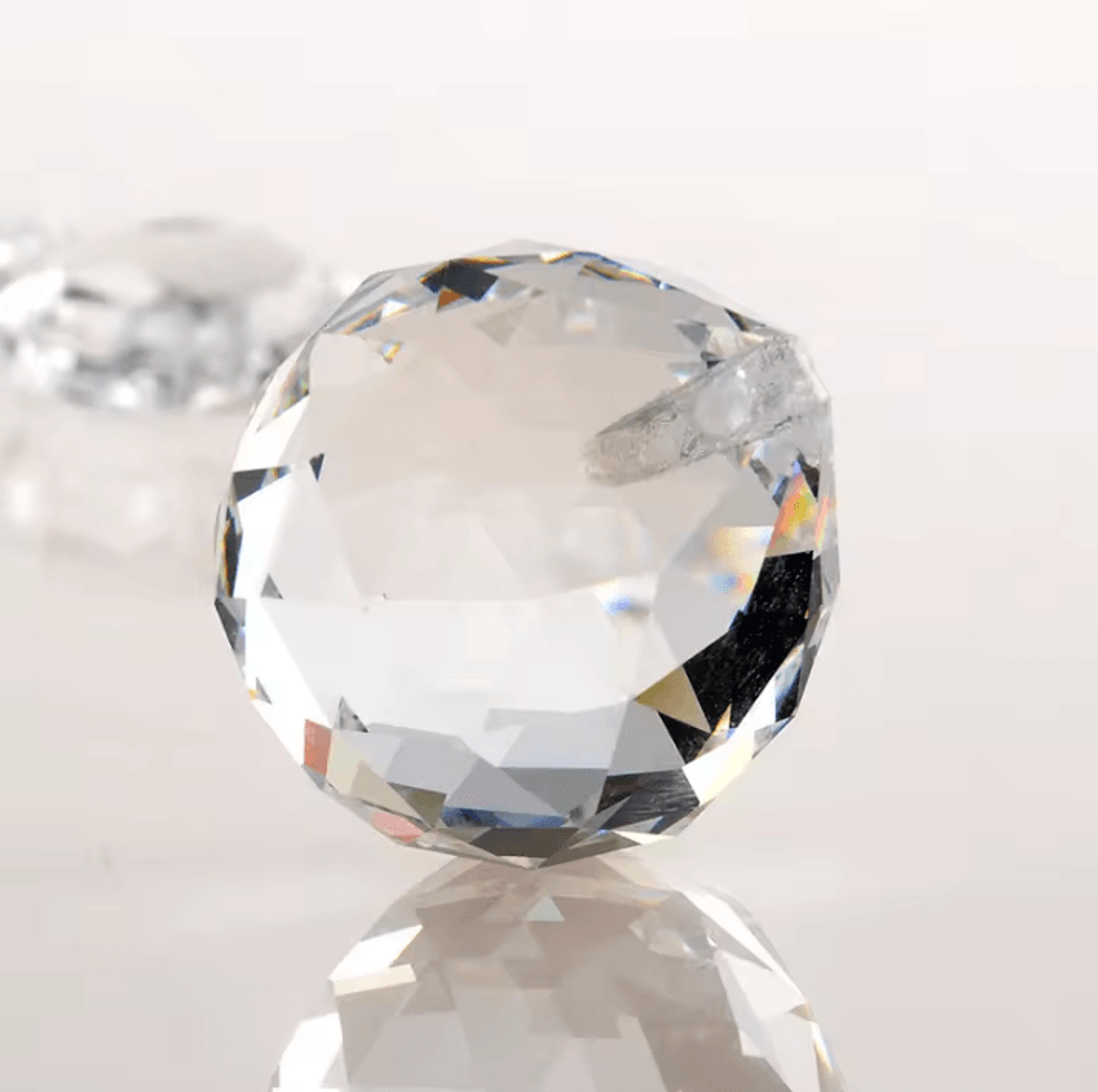 Crystal Prism Ball Suncatcher Pendant  Faceted Glass Chandelier Hanging Decor 3