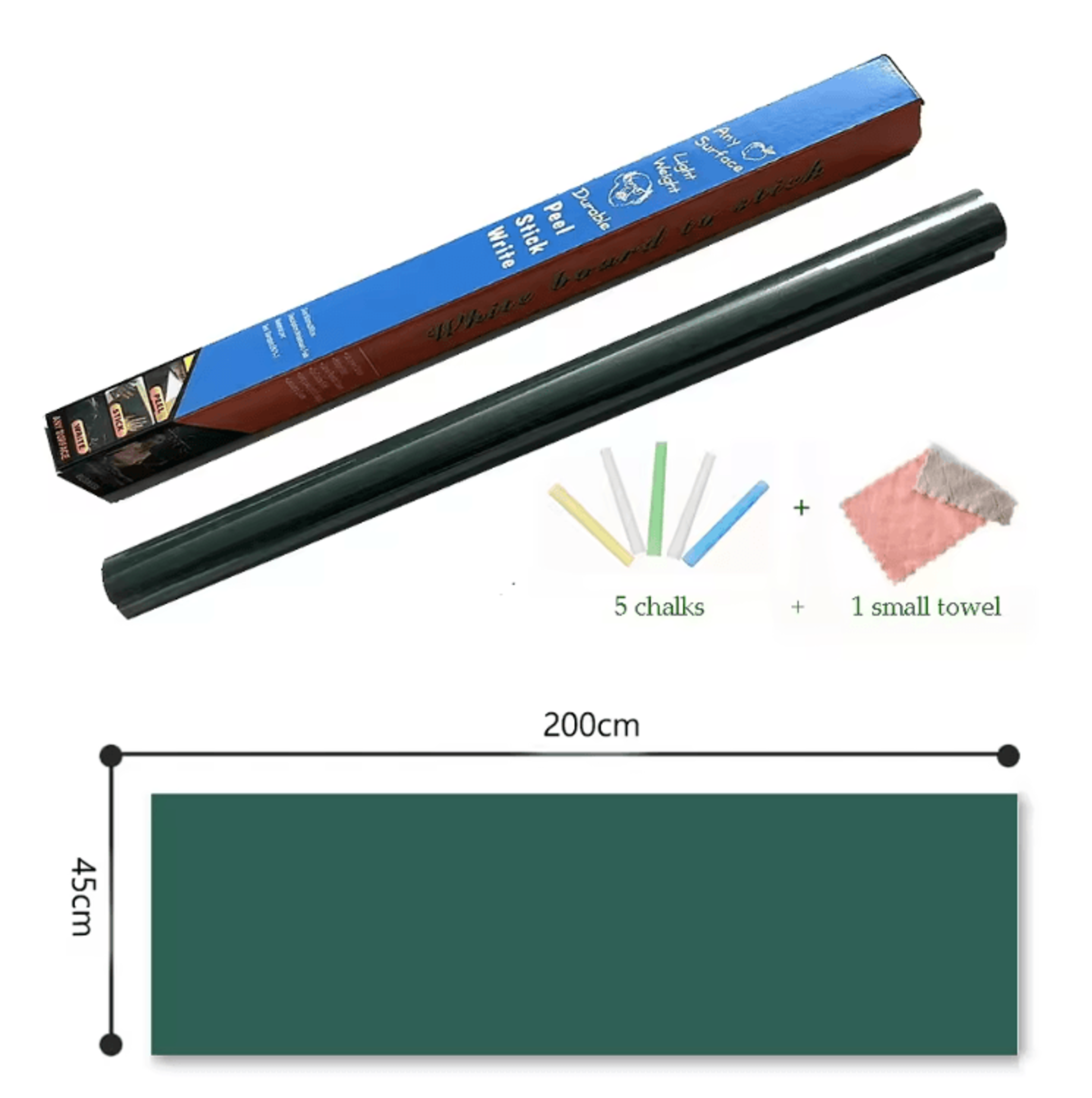 Erasable Chalkboard Wall Sticker Roll  Large DIY Blackboard Decal For Kids  Home 45x200cm 3